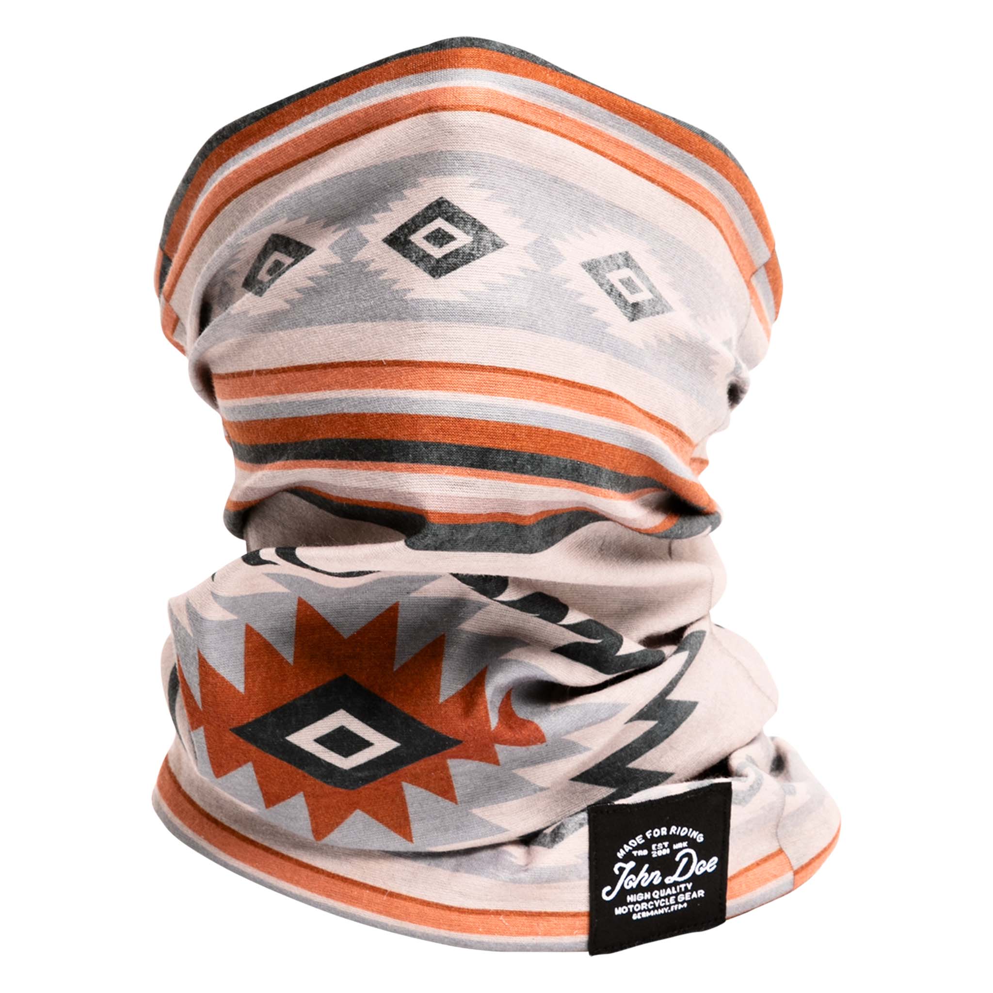 John Doe-Tube Chicano Halstuch grau/orange-0000487999055