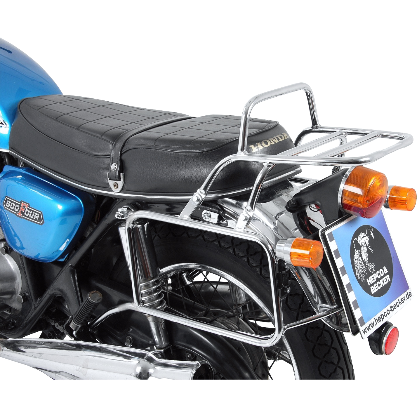 Hepco & Becker Komplett-Kofferträger chrom für CB 500/550 Four 1971-1978 - Motorradzubehör - Motorradgepäck