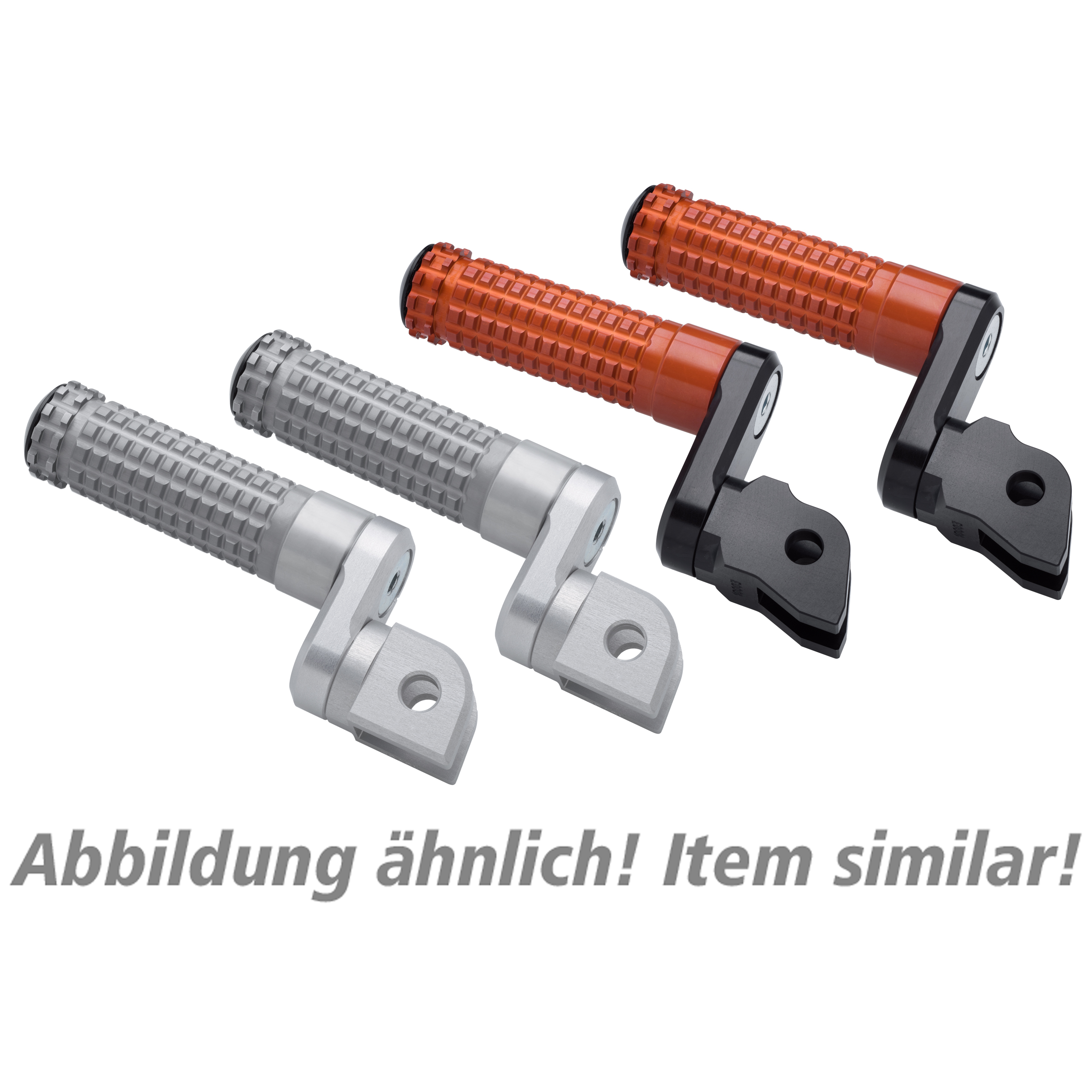 Mizu-Fußrastenpaar Flex Race 22mm für Sozius silber/silber 20005-5741341050999025