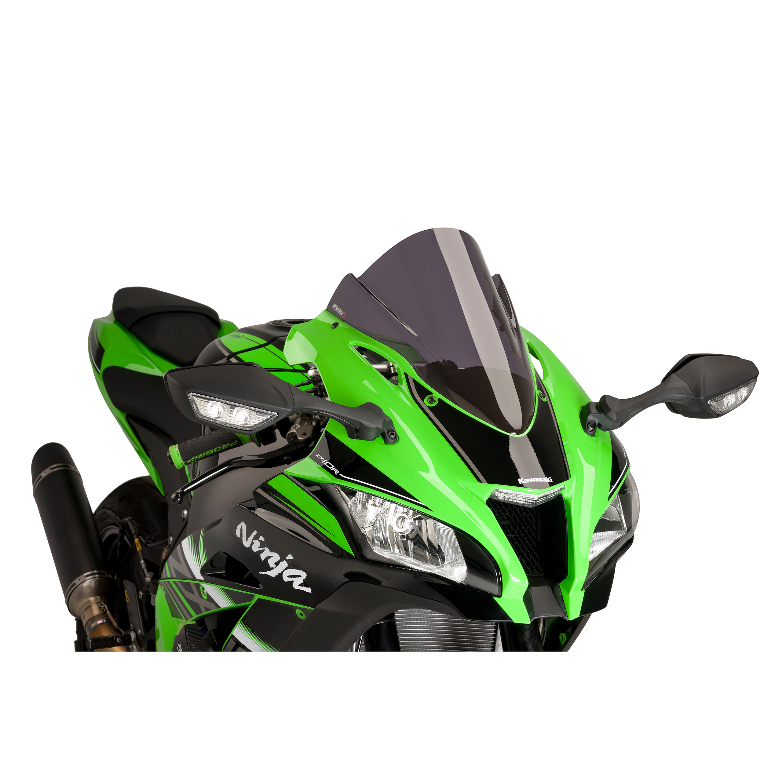 Puig Verkleidungsscheibe Z-Racer stark getönt f. ZX-10 R/RR 16-20 - Motorradteile & Ersatzteile - Verkleidungen & Abdeckungen