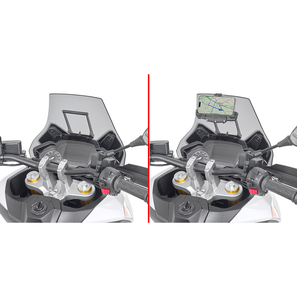 Givi Navi-Haltestrebe am Windschild FB8102 für Peogeot XP 400 - Motorradzubehör - Multimedia