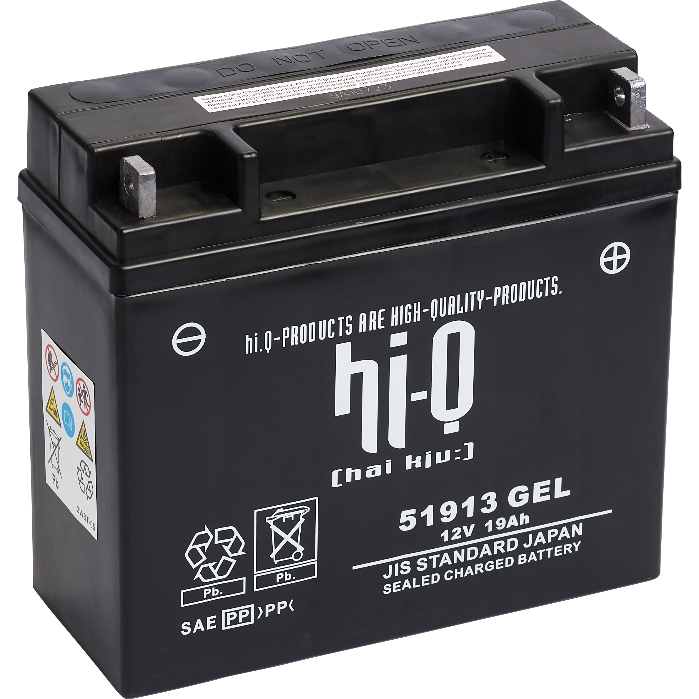 batteria Hi-Q AGM Gel sigillata 51913, 12 Volt, 19 Ah