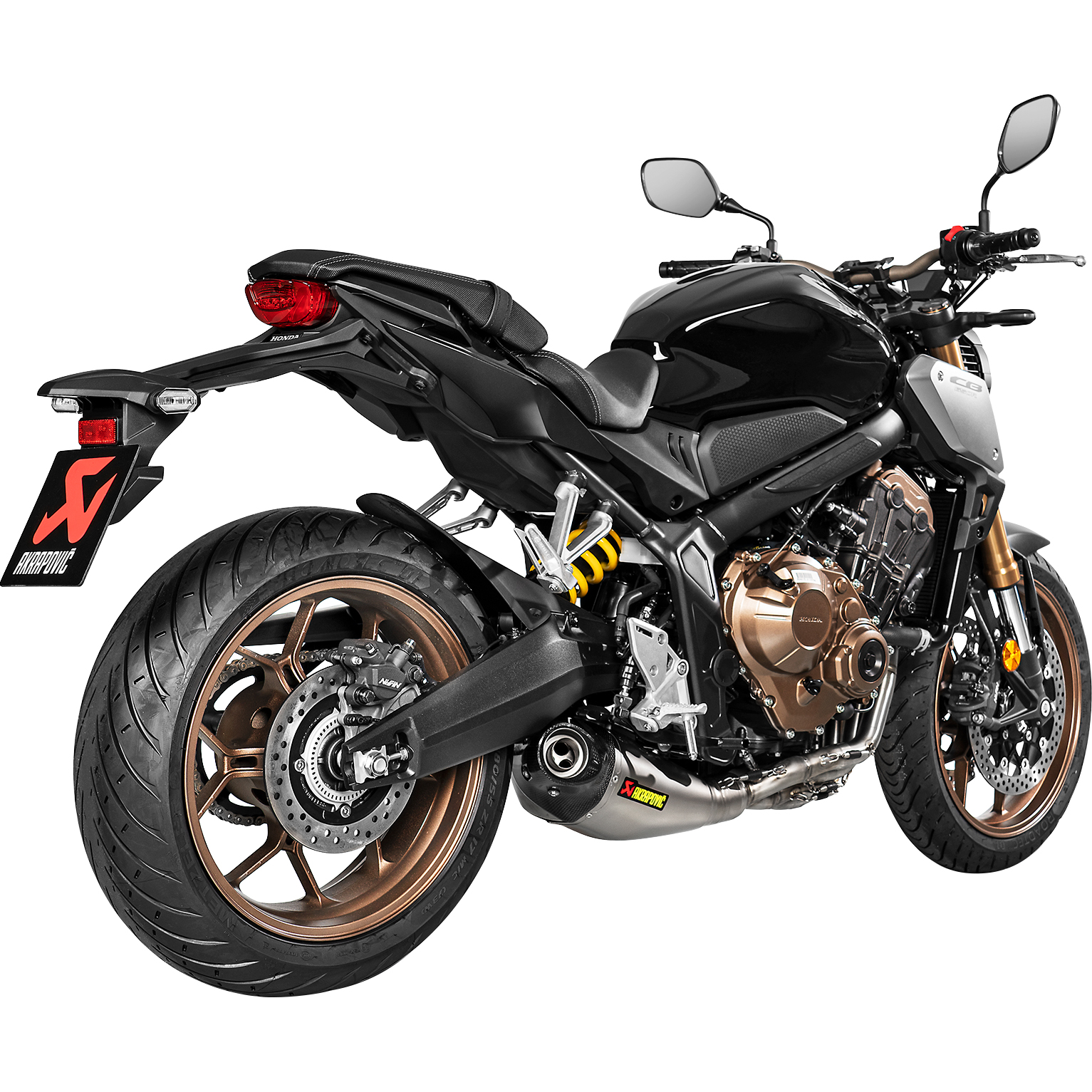 Akrapovic-Auspuff Komplettanlage 4-1 oK Titan für CB/CBR 650 F/R 14-20-5738011000030010