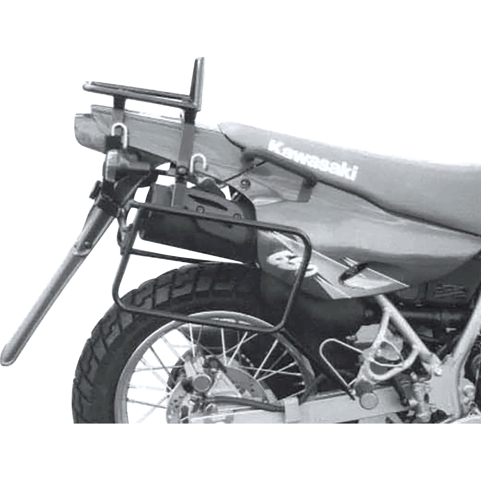 Hepco & Becker Seitenkofferträger schwarz für Kawasaki KLR 650 1995-2003 - Motorradzubehör - Motorradgepäck