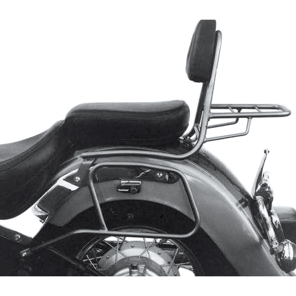 Hepco & Becker Sissybar mit Gepäckträger chrom für XVS 650 Drag Star Classi - Motorradteile & Ersatzteile - Anbauteile