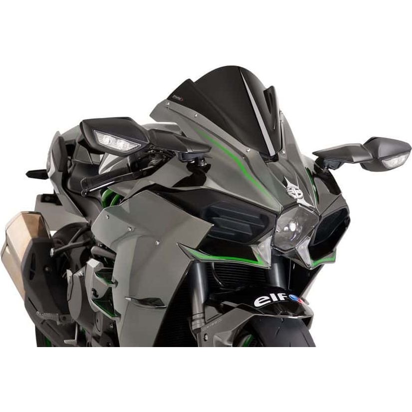 Puig Z-Racingscheibe schwarz für Kawasaki Ninja H2 2015-2020 - Motorradteile & Ersatzteile - Verkleidungen & Abdeckungen