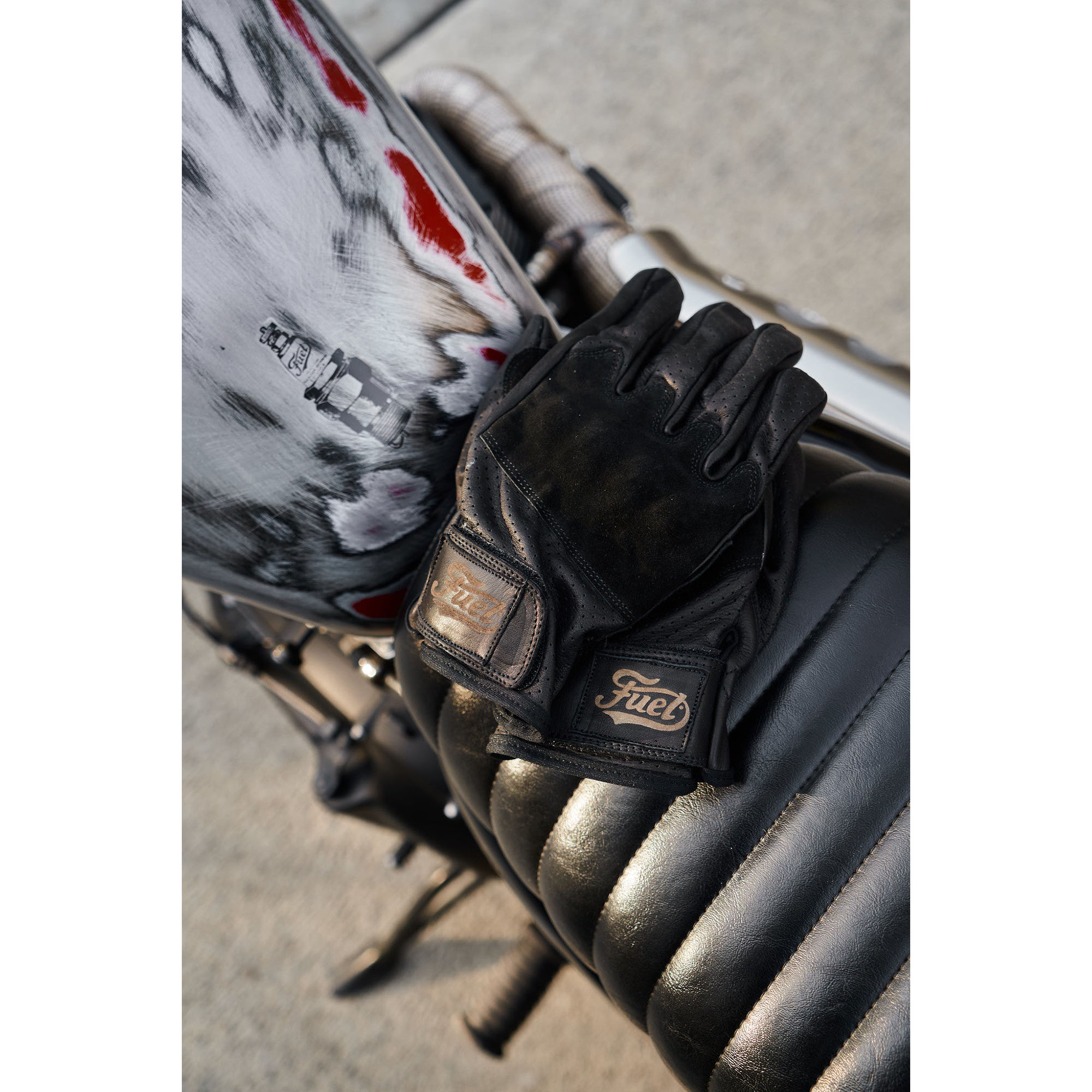 Fuel-Rodeo Lederhandschuh schwarz-0001954007001