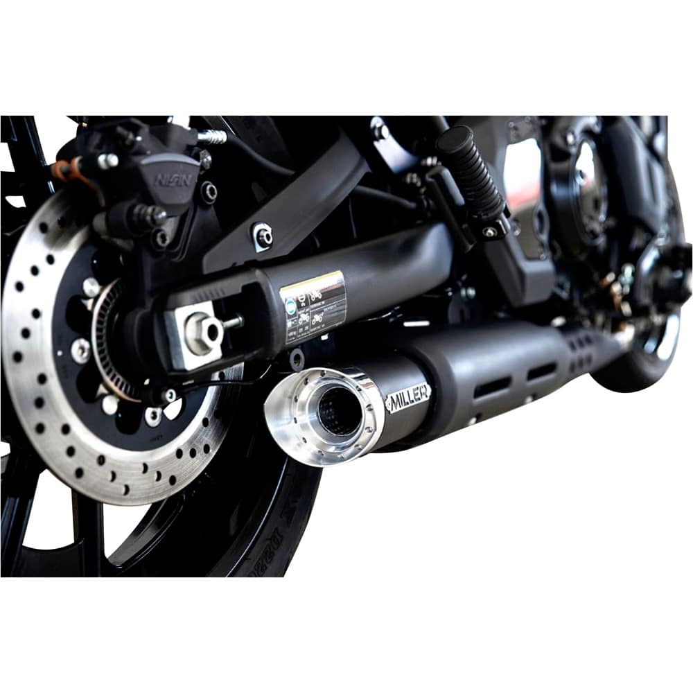 Miller Exhaust-Auspuff slip-on SlashCut schwarz/poliert für Kawasaki Vulcan-0000540003000261
