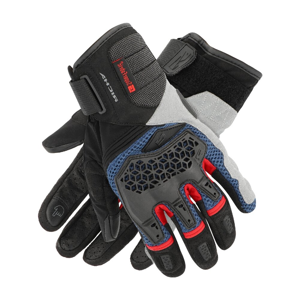 Richa-Bogota Motorradhandschuh schwarz/blau/rot XL-0000911006147011
