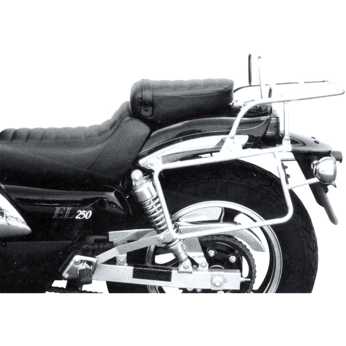 Hepco & Becker Komplett-Kofferträger chrom für Kawa EL 250/252 1994-2003 - Motorradzubehör - Motorradgepäck