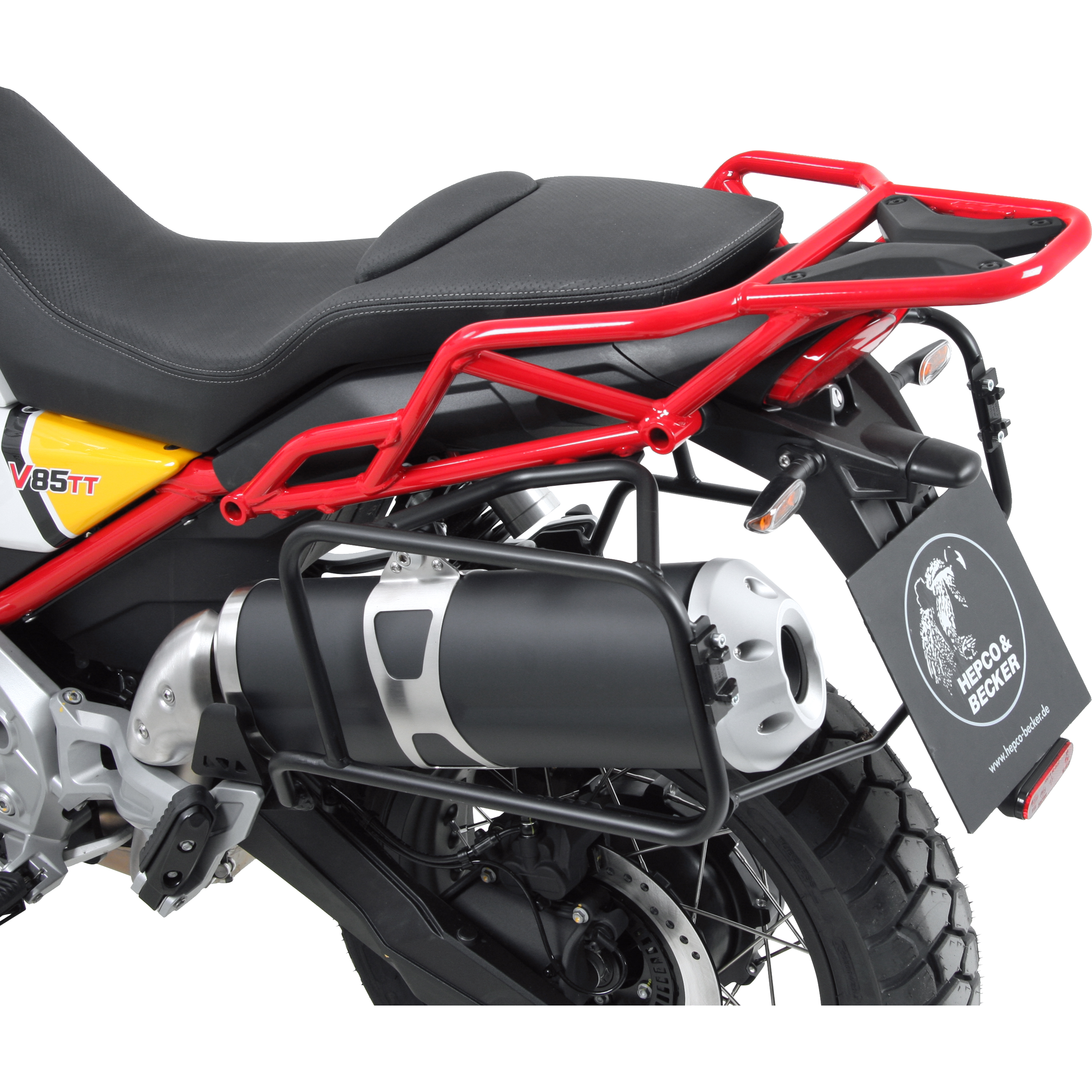 Hepco & Becker Seitenkofferträger schwarz für Moto Guzzi V85 TT 2019-2023 - Motorradzubehör - Motorradgepäck