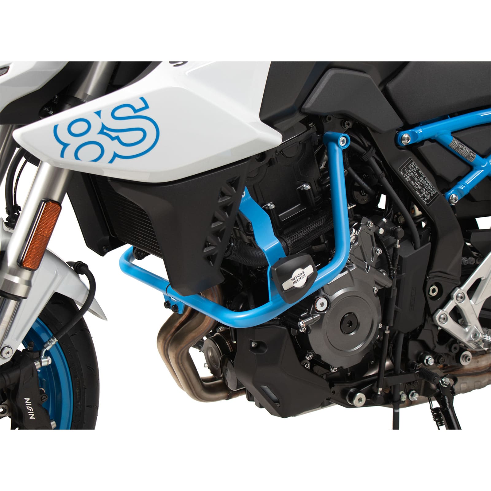 Hepco & Becker Sturzbügel mit Pads blau für Suzuki GSX 8 S - Motorradteile & Ersatzteile - Anbauteile