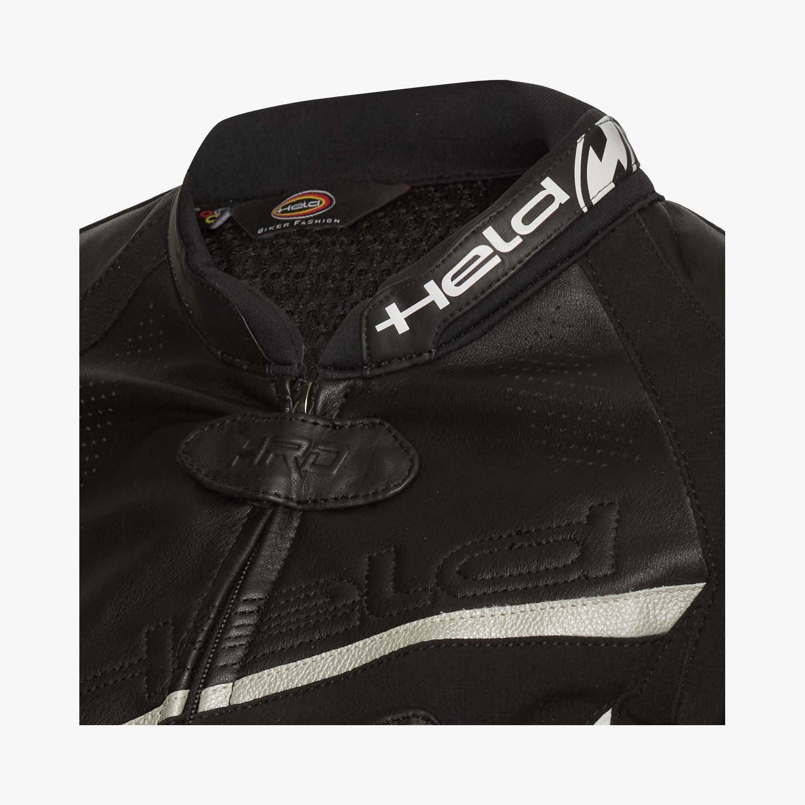 Held-Debbie II Damen Lederjacke schwarz/weiß 21 (42 kurz)-1005911999004437