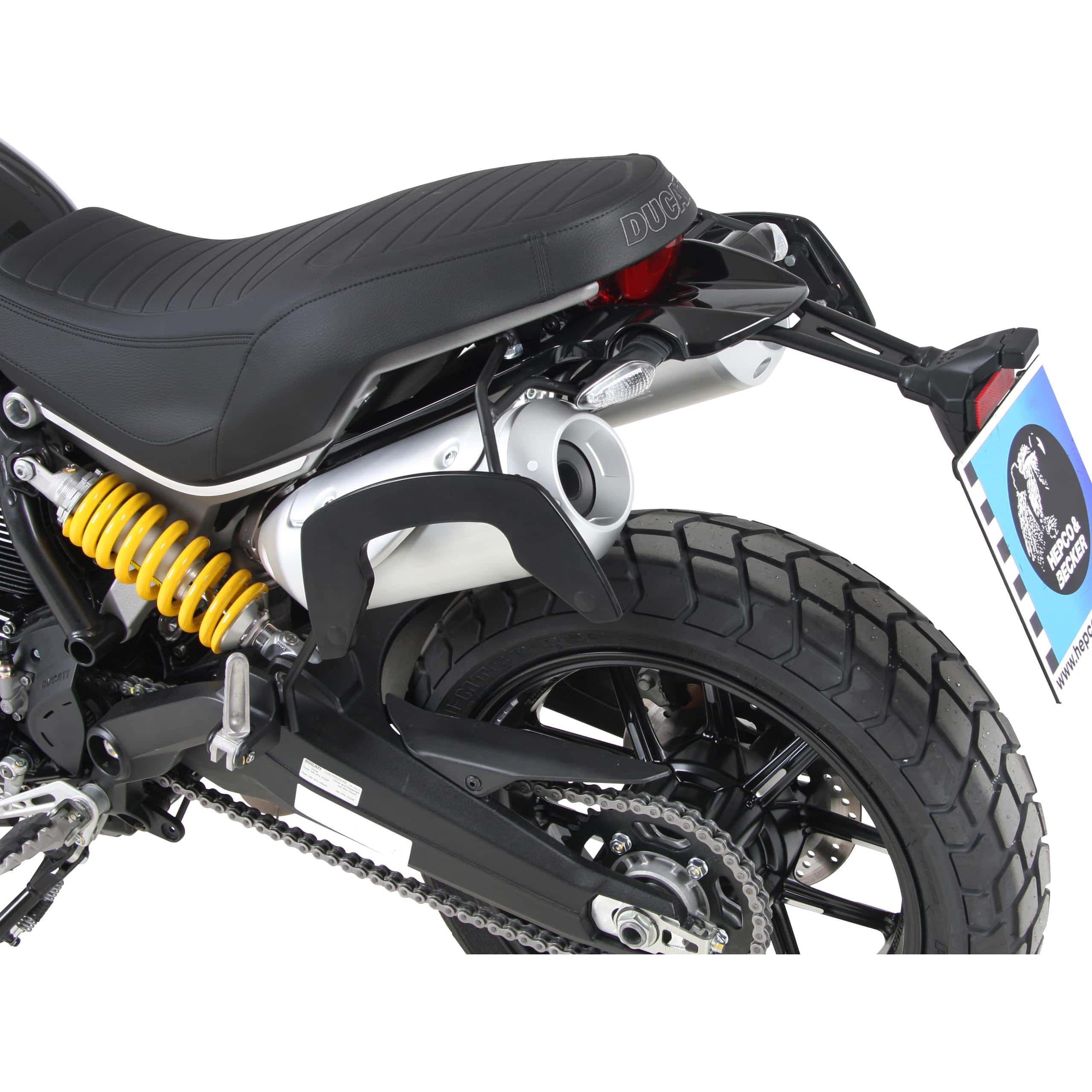 Hepco & Becker C-Bow Seitentaschenhalter schwarz für Ducati Scrambler 1100 - Motorradzubehör - Motorradgepäck