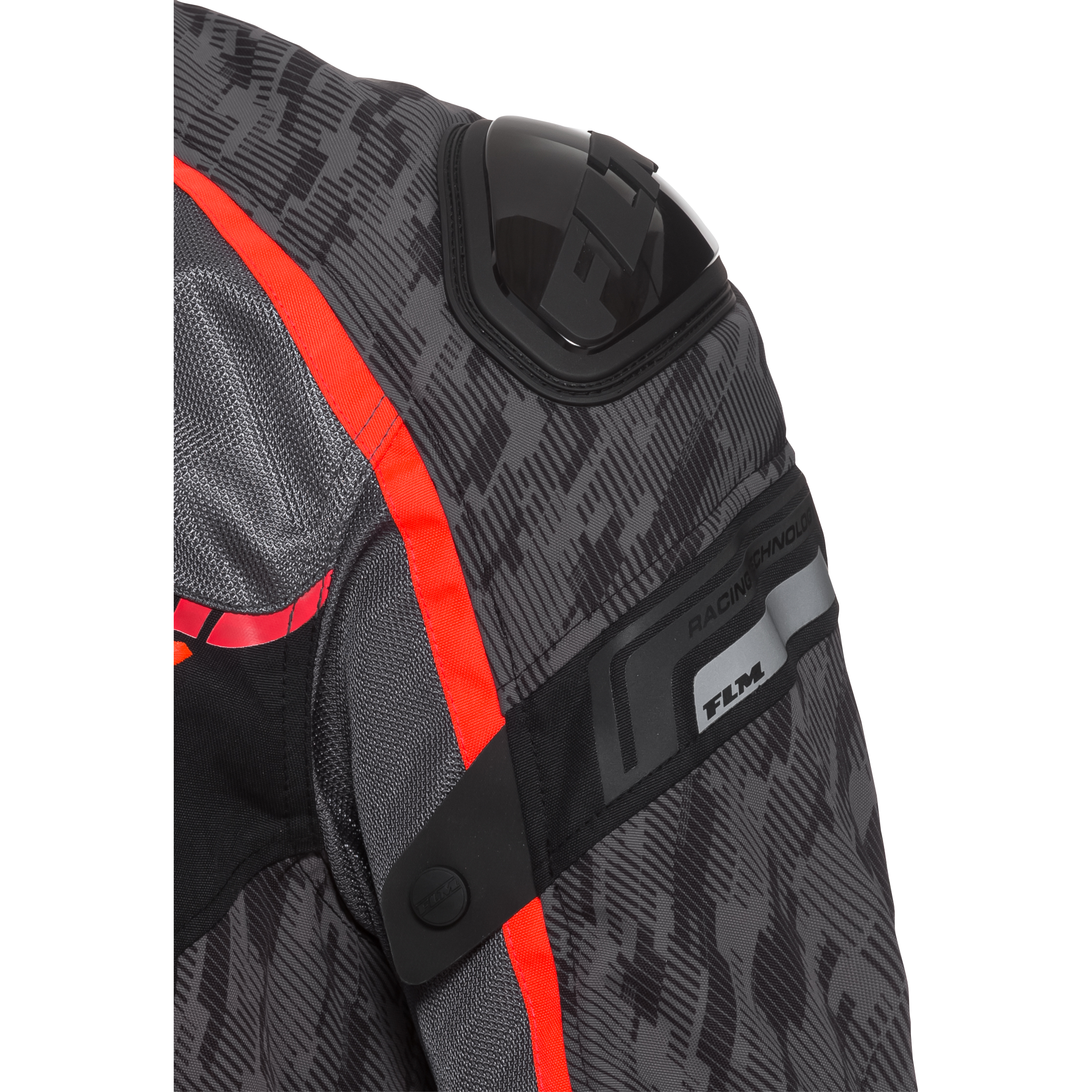 FLM-Sports Textil Jacke 1.2 grau/rot 3XL-2014221999002013