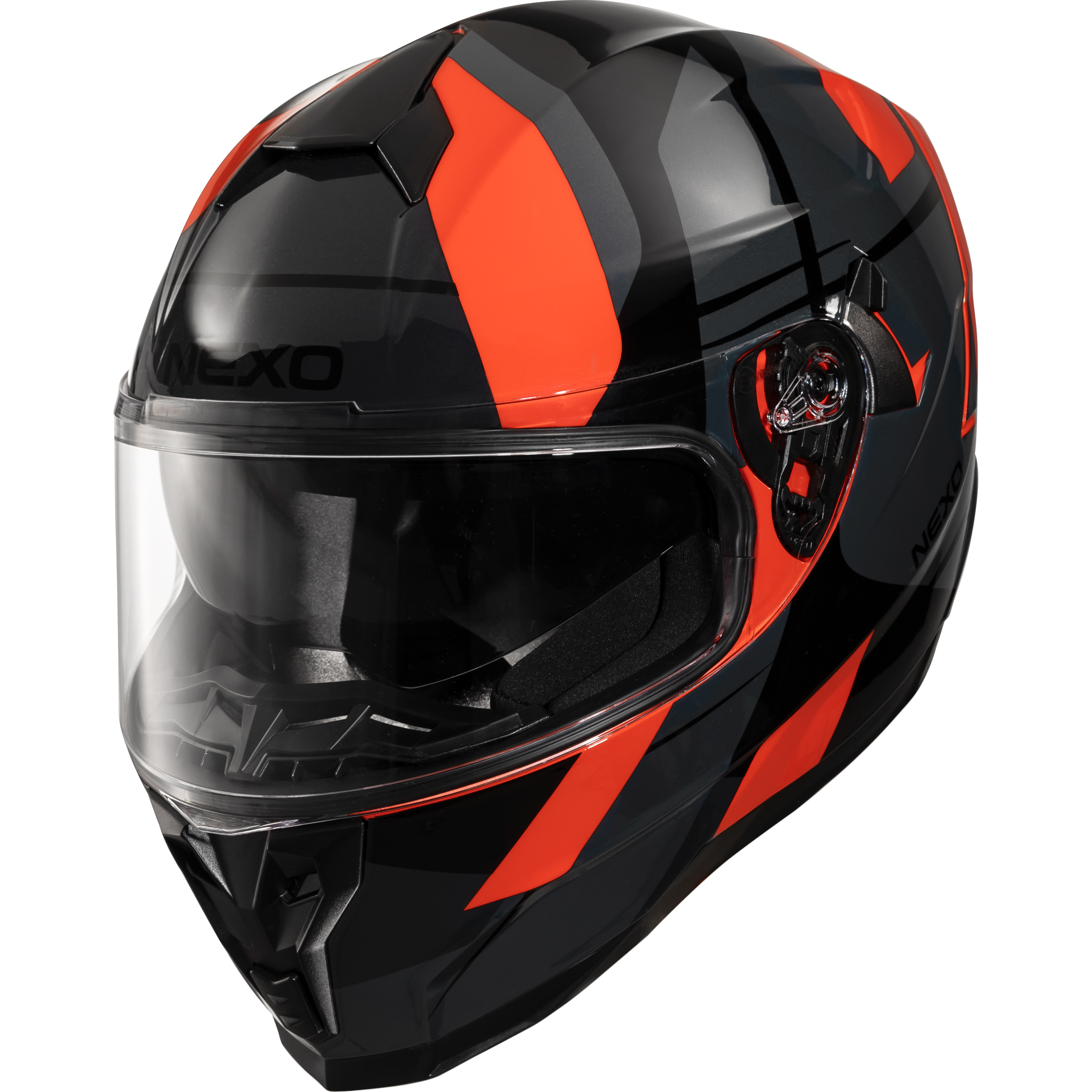 Nexo Integralhelm Comfort II Rot Dekor #24 L - Helme & Brillen - Motorradhelme