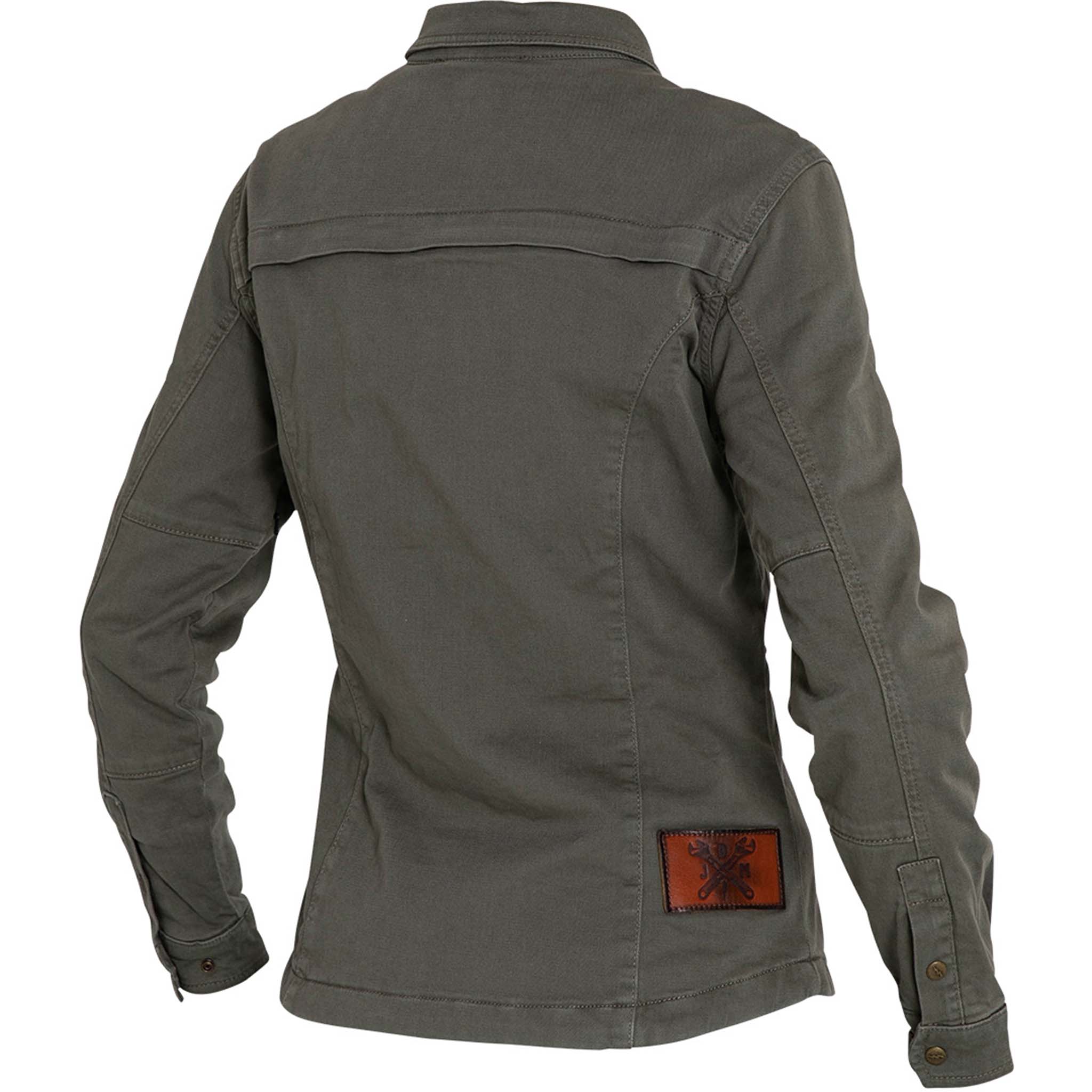 John Doe-Damen Motoshirt Hemd olive S-2013821999026108