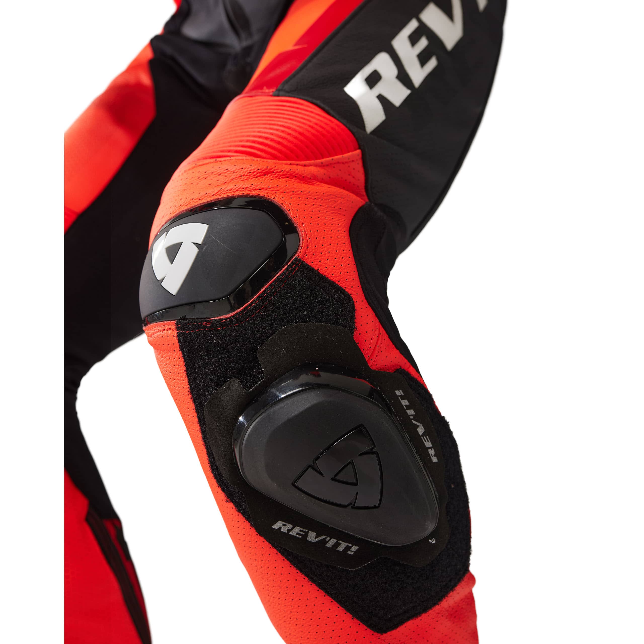 REV'IT!-Quantum 3 Lederkombi 1-tlg. neonrot/schwarz-0000790999087