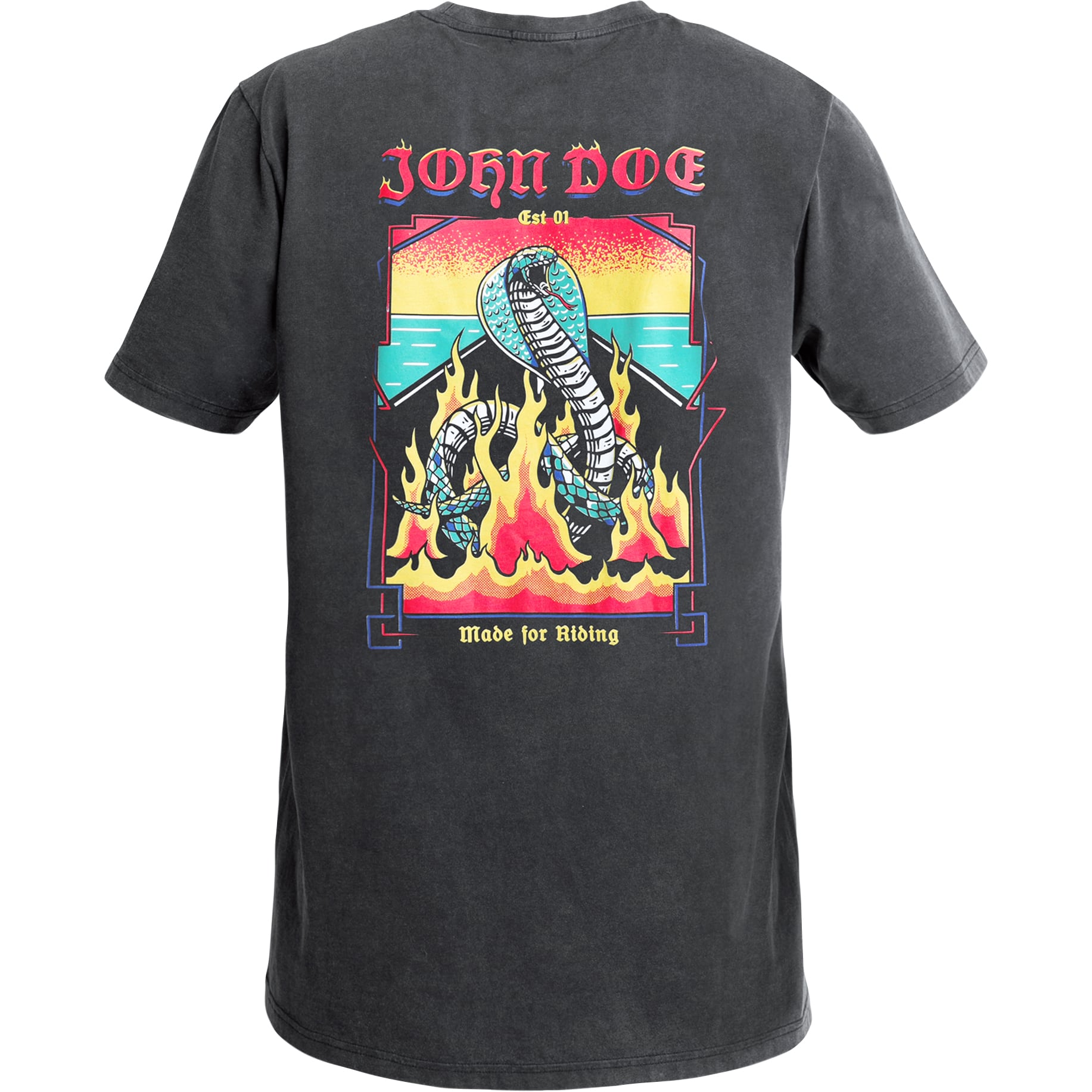 John Doe-T-Shirt Snake On Fire Fade Out schwarz-8021071999001