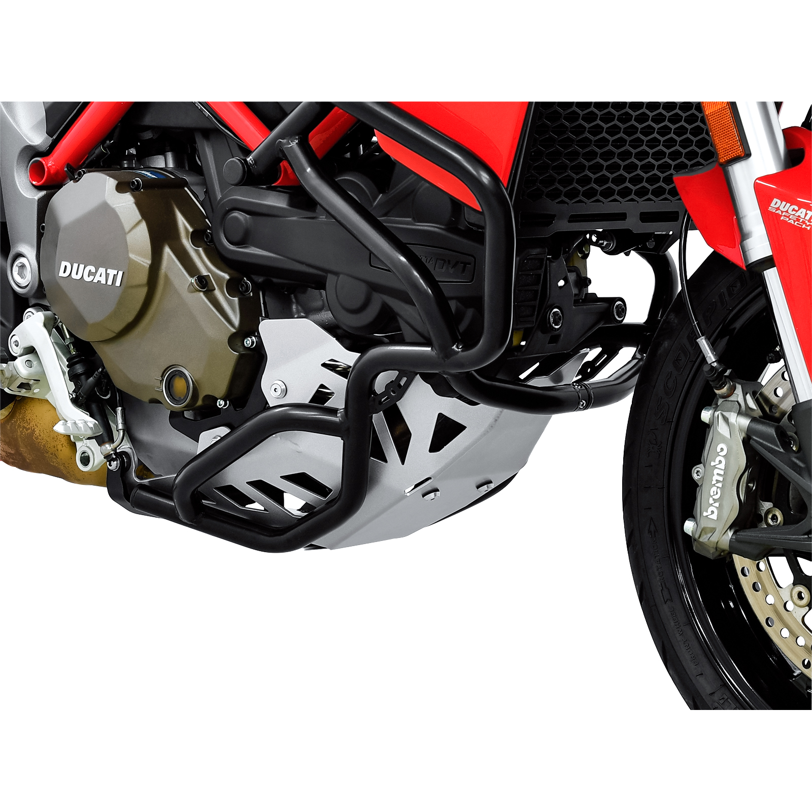 Zieger Motorschutz Alu silber für Ducati Multistrada 1200 2015-2017 - Motorradteile & Ersatzteile - Verkleidungen & Abdeckungen