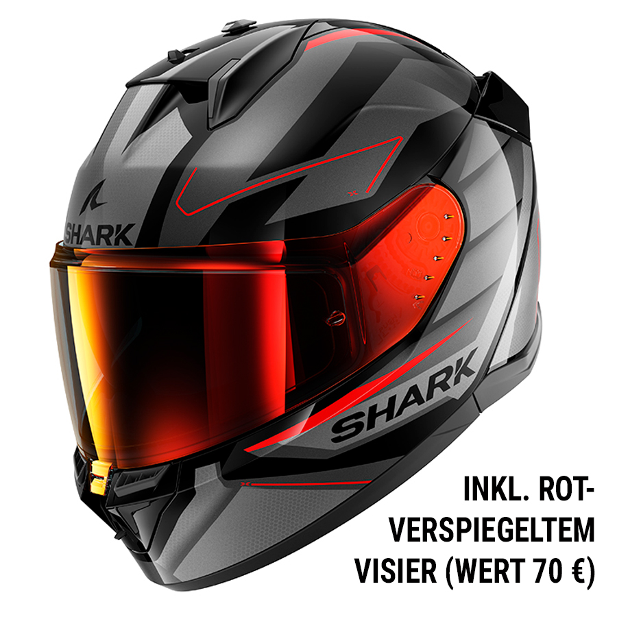 Shark helmets-D-Skwal 3 Polo Edition Sizler rot XS-4604041999051007
