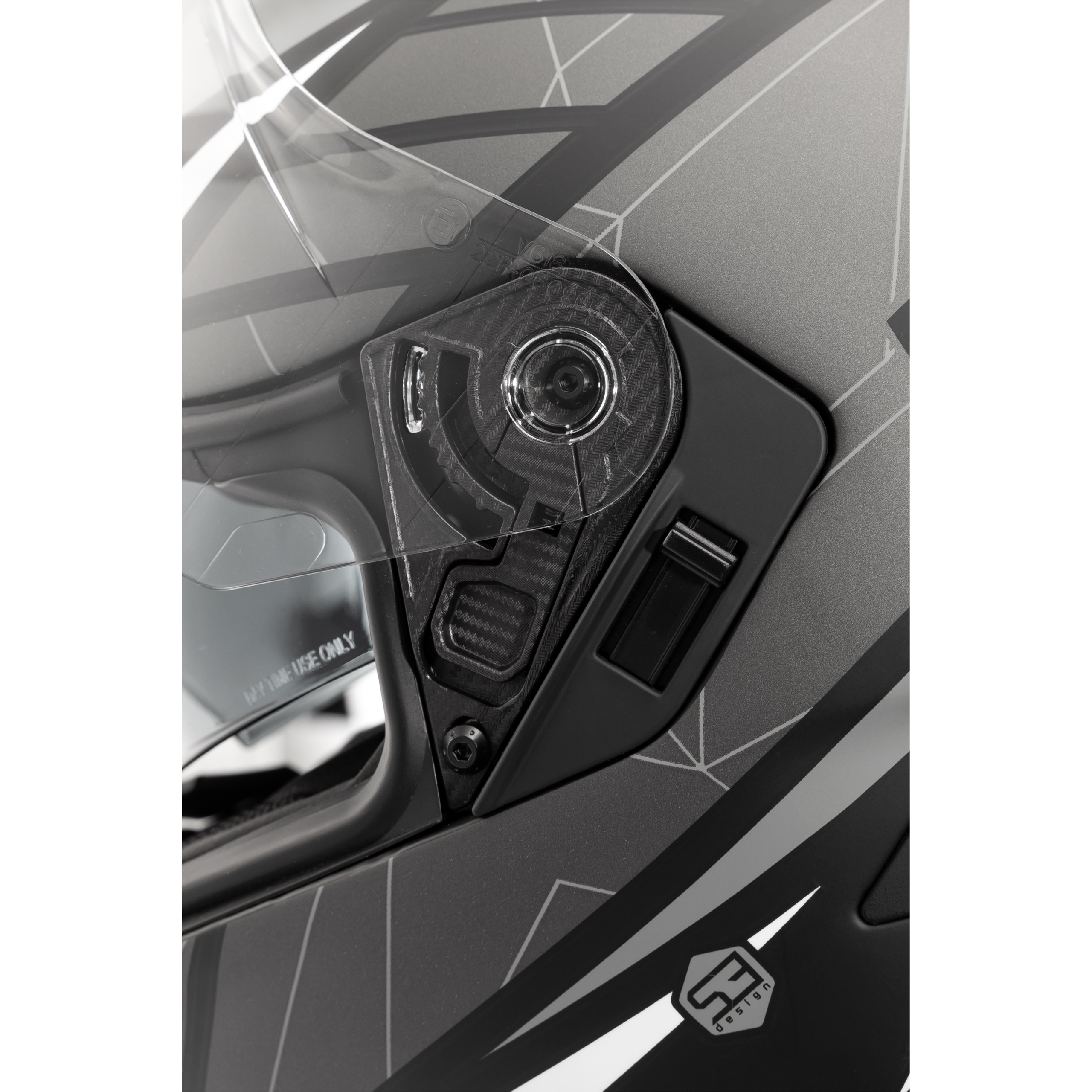 Craft-Fiberglas Integralhelm Toursport Silber Dekor #24 L-4603781999033010