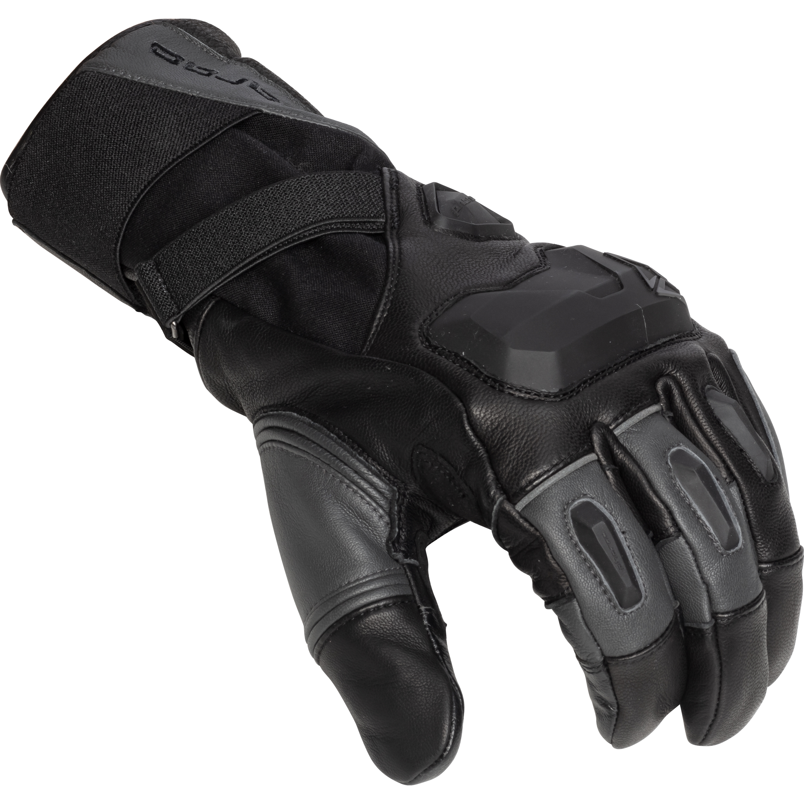 Pharao-Twin Peak WP Leder/Textilhandschuh lang schwarz 11-3114981006001940