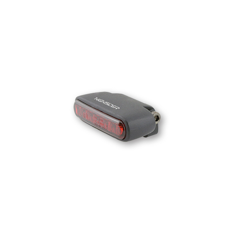 HIGHSIDER pro Rücklicht LED Organic 44x12x23mm schwarz, rotes Glas - Motorradteile & Ersatzteile - Beleuchtung