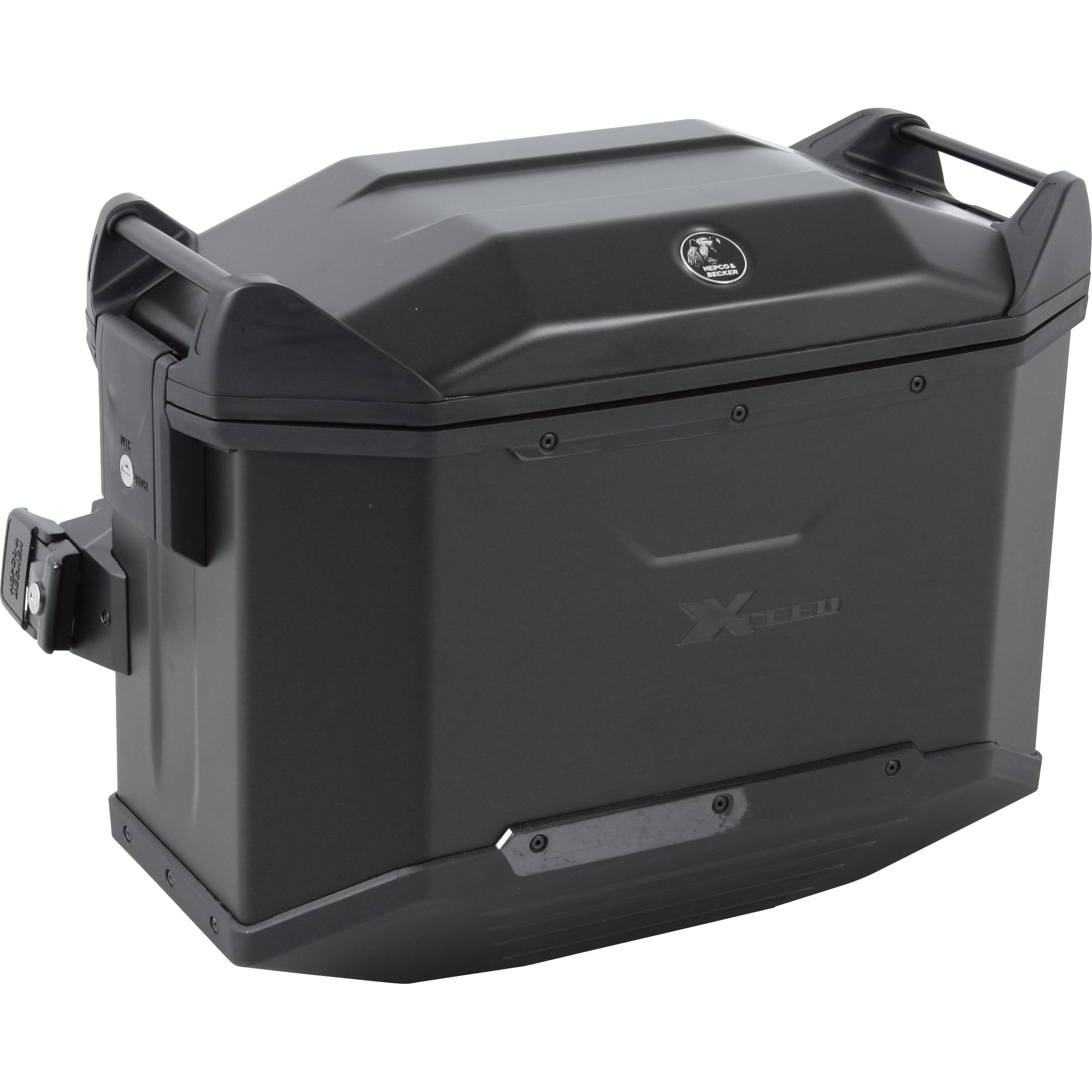 Hepco & Becker-Seitenkoffer Xceed Aluminium 38 Liter schwarz rechts-5728051201000331