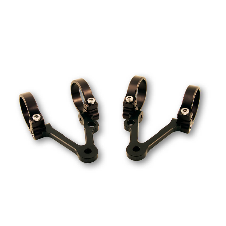 LSL Lampenhalter drehbar schwarz Ø50/54mm, 40mm mit Blinkeraufn. - Motorradteile & Ersatzteile - Beleuchtung