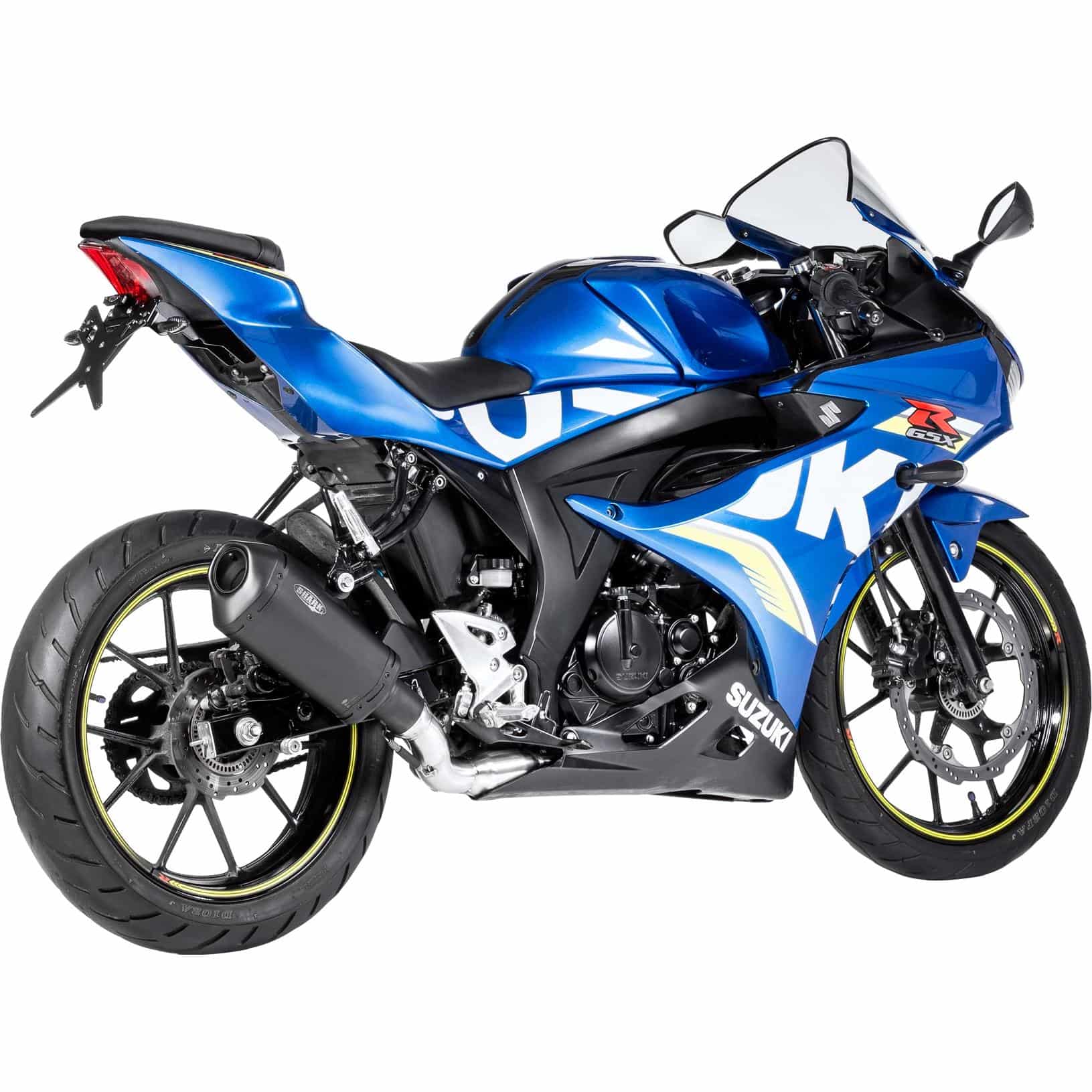 Shark exhaust DSX-10 exhaust 1in1 short 841308 black for Suzuki