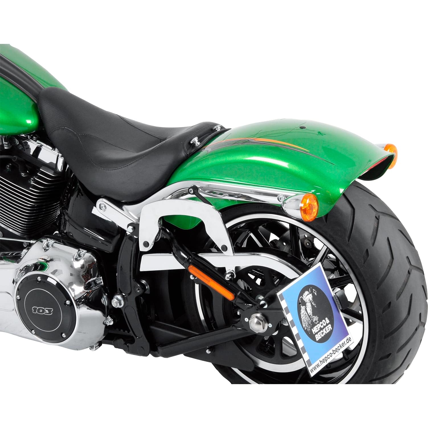 Hepco & Becker C-Bow Seitentaschenhalter chrom für Softail Slim 2012-2017 - Motorradzubehör - Motorradgepäck
