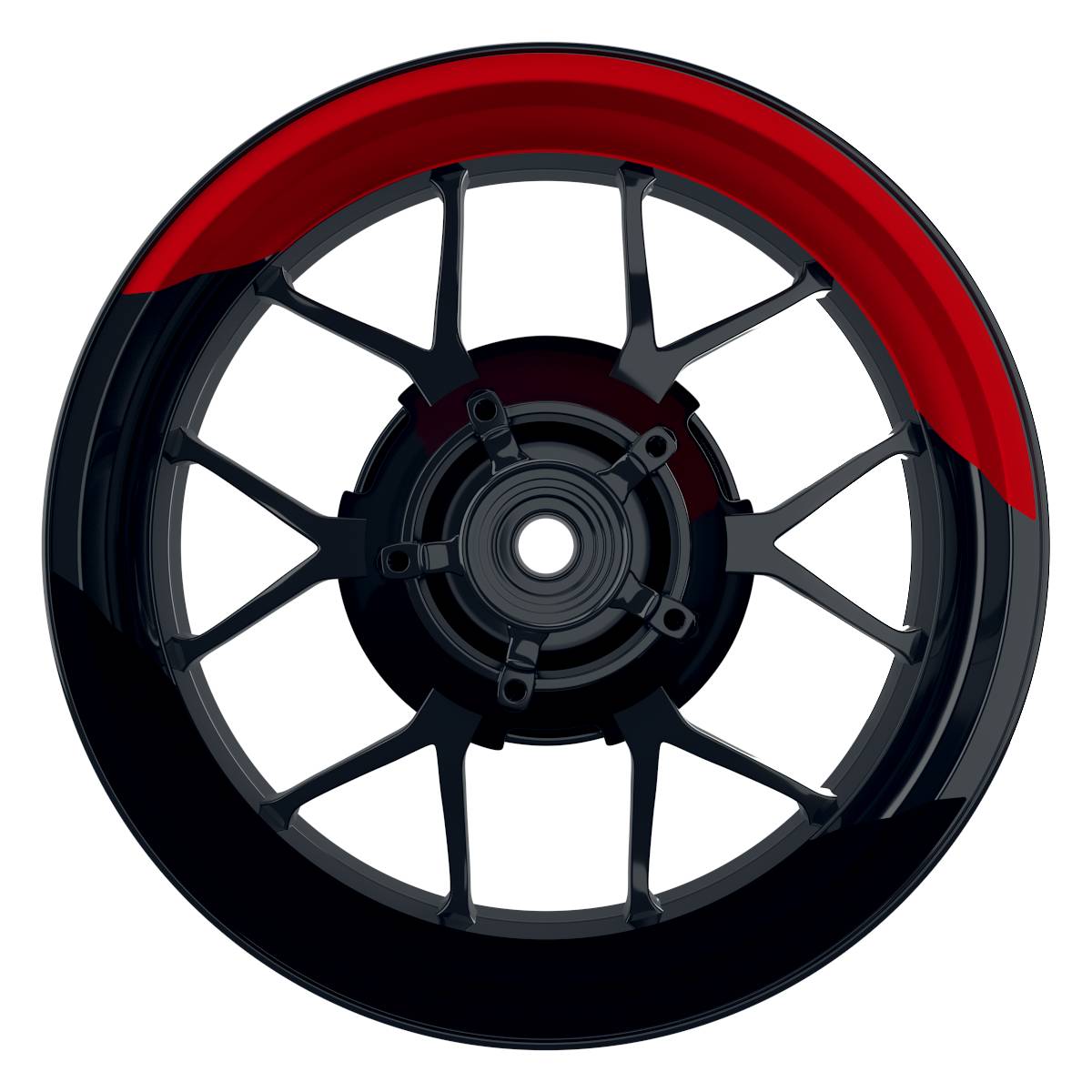 One-Wheel-Felgenaufkleber halb halb geteilt schwarz-0000233125002000