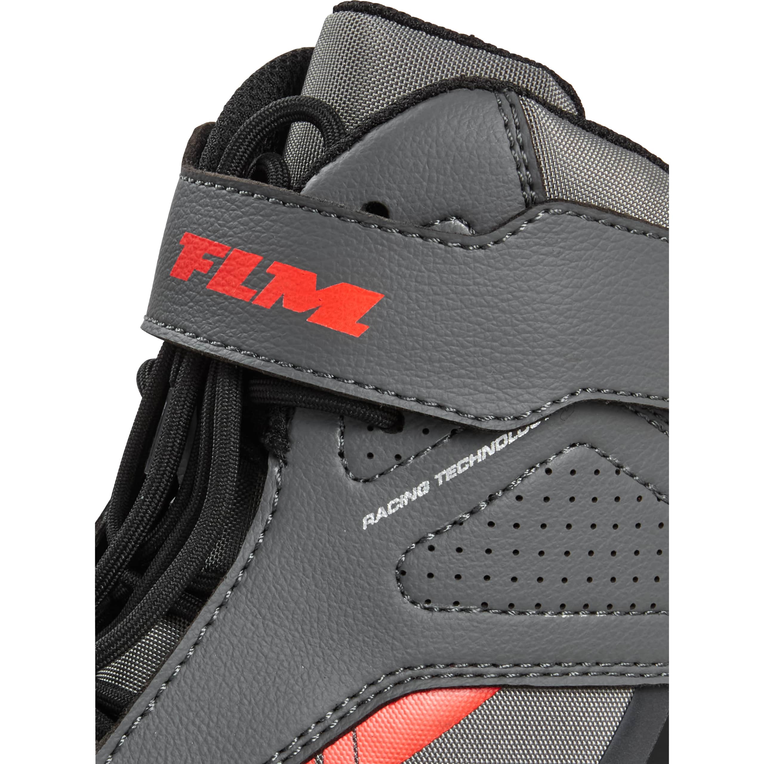 FLM-Traction Motorradschnürstiefel kurz grau 44-3006481999001744
