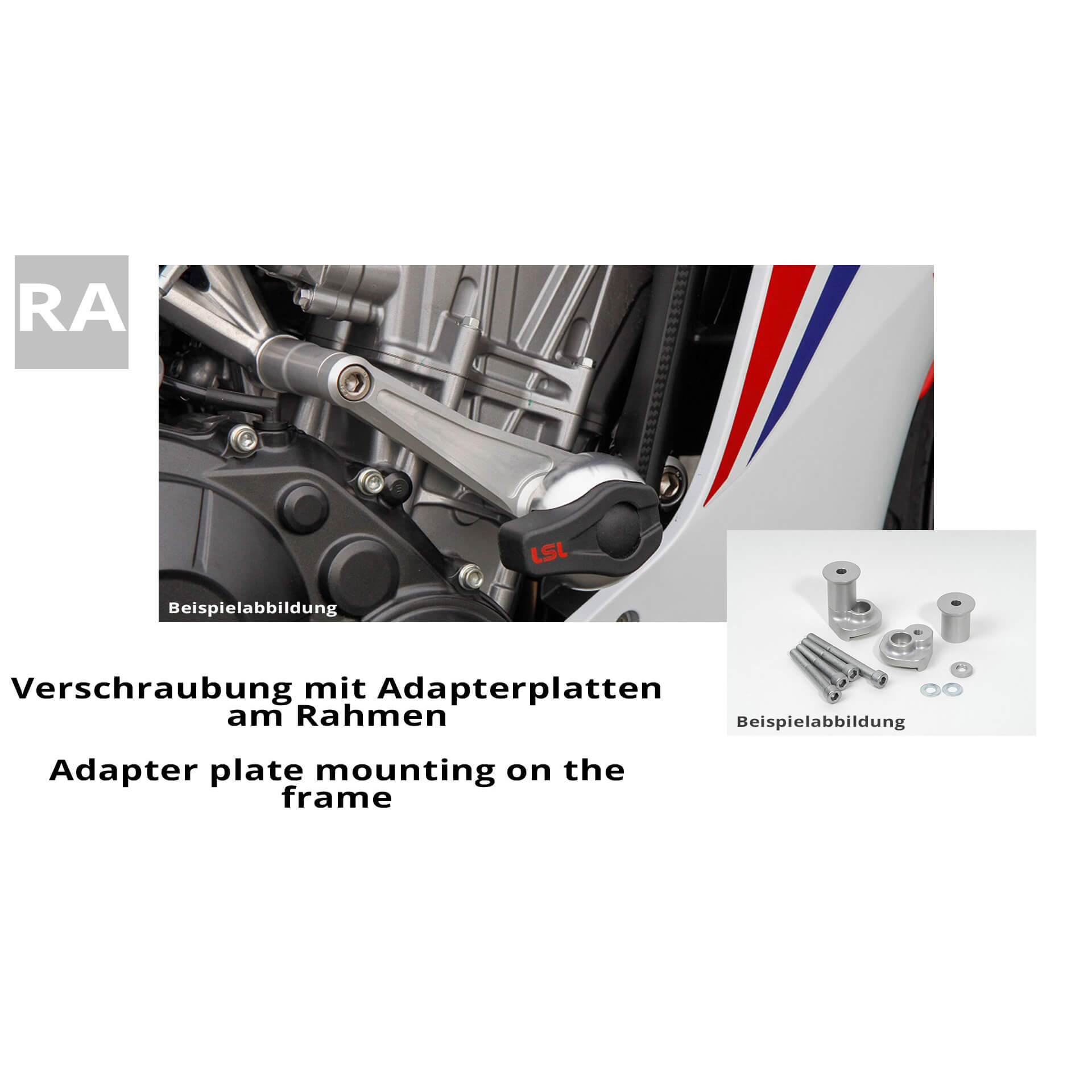 LSL Sturzpadanbausatz Crash Pad für Triumph Tiger 800 /XC 11-14 - Motorradteile & Ersatzteile - Anbauteile