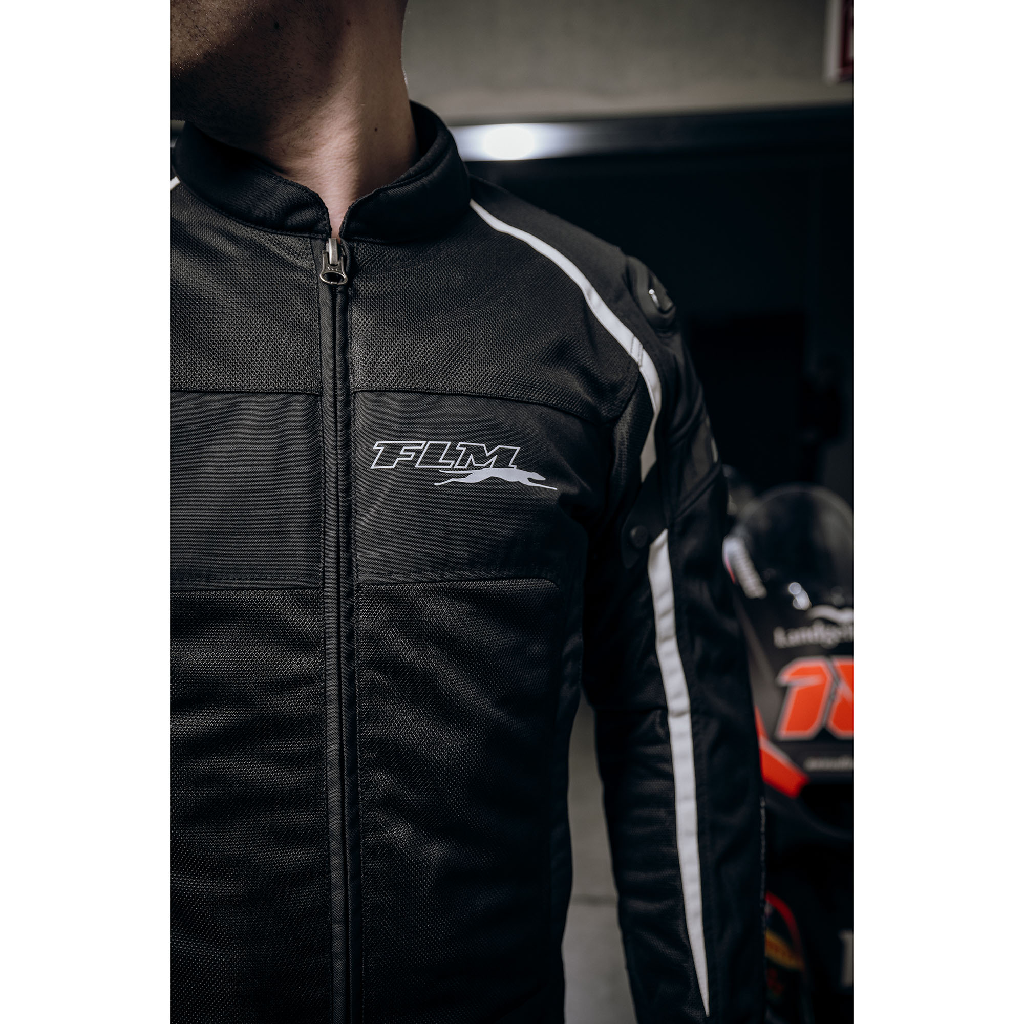 FLM-Sports Textil Jacke 1.2 schwarz/weiß-2014221999004