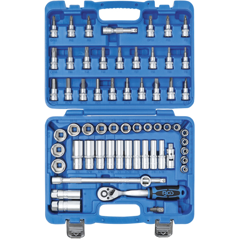 BGS-10mm (3/8") Steckschlüsselsatz Zoll 61-teilig-0035821158000290