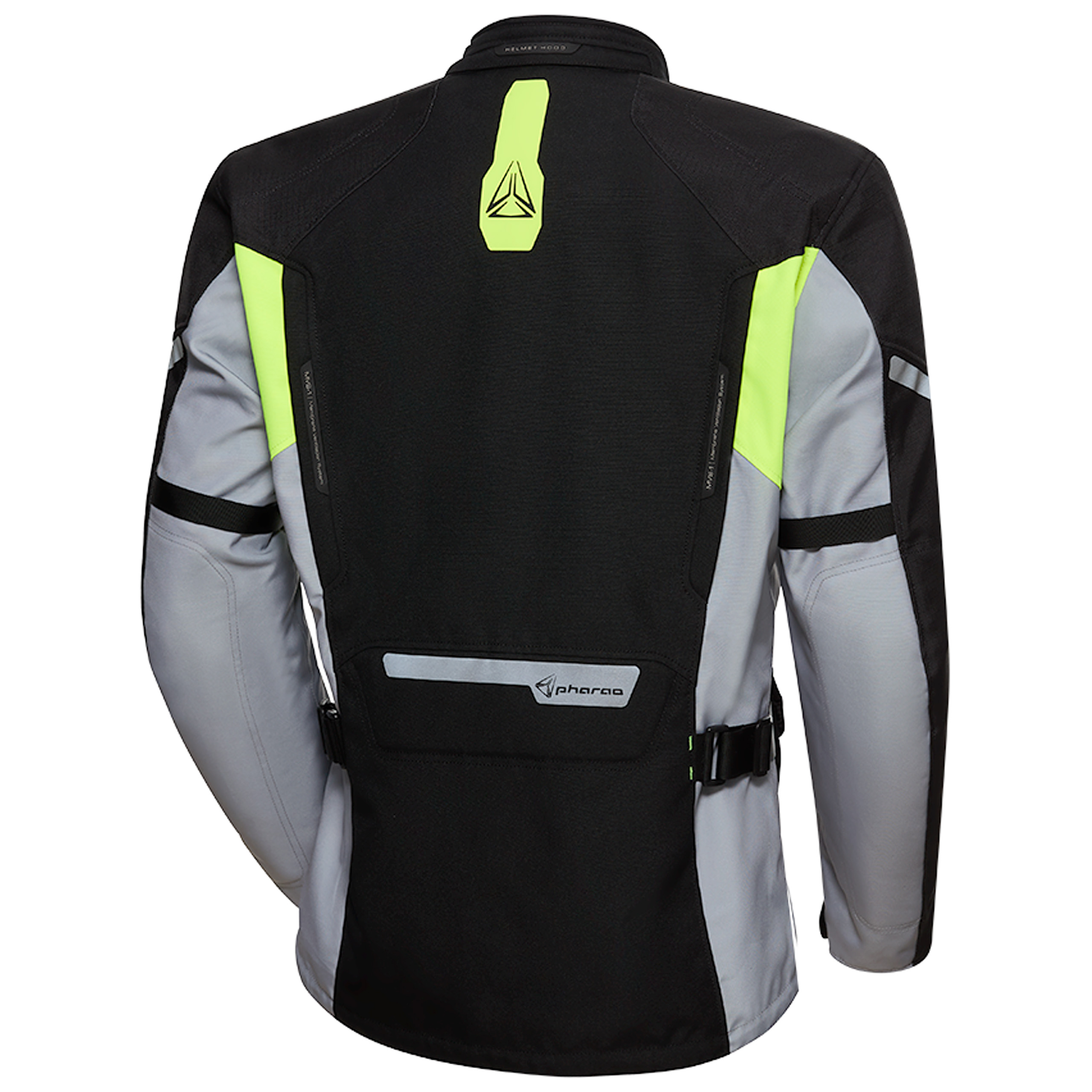 Pharao-Korab WP Textiljacke schwarz/grau/neongelb XXL-0000855003096012