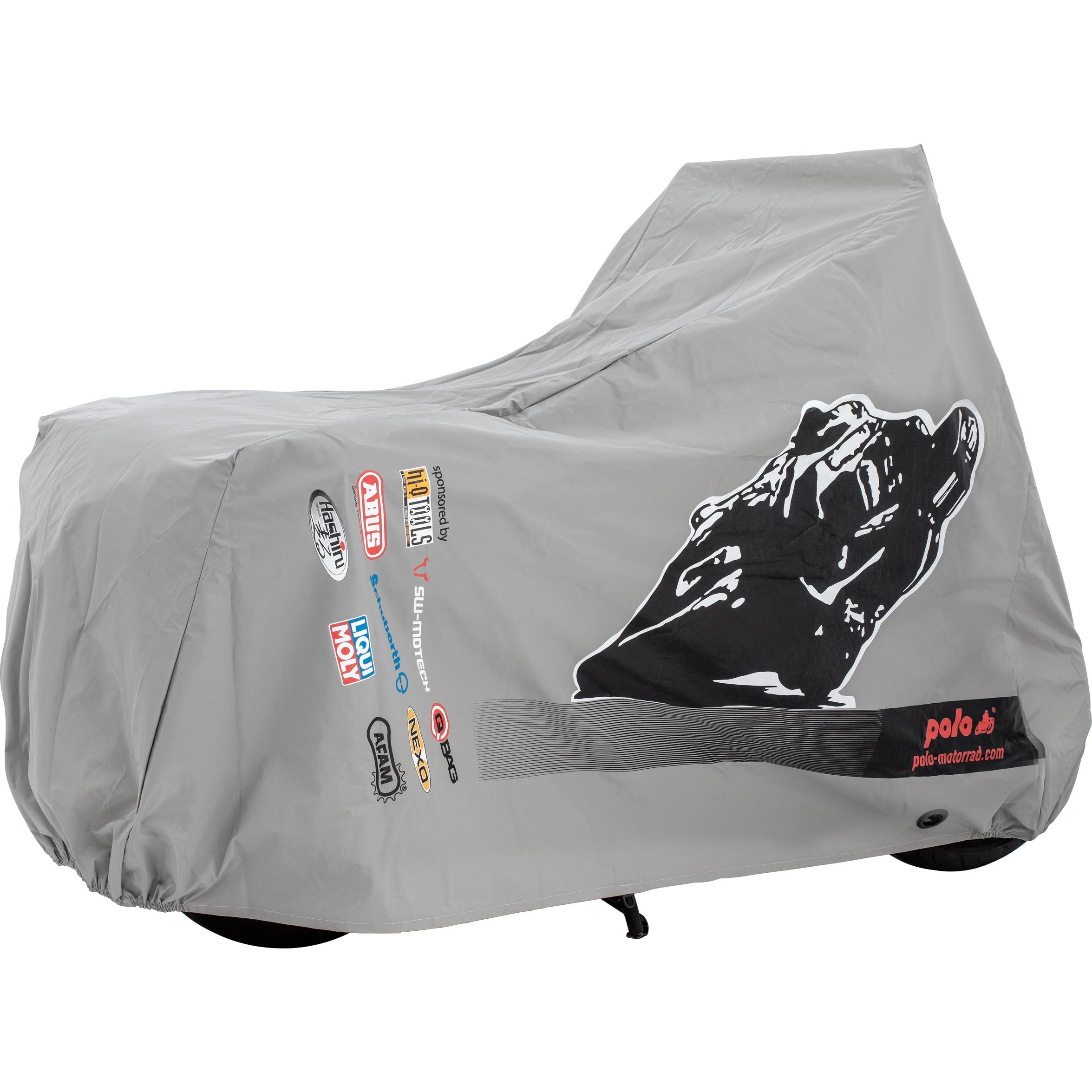 POLO Outdoor Abdeckplane „Sponsor“ Größe L = 280/152/71cm grau - Motorradzubehör - Reisen & Outdoor