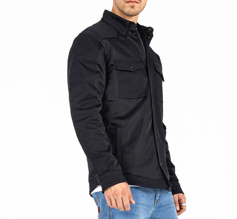 John Doe-Aero Mesh Motoshirt schwarz L-0001674005001010