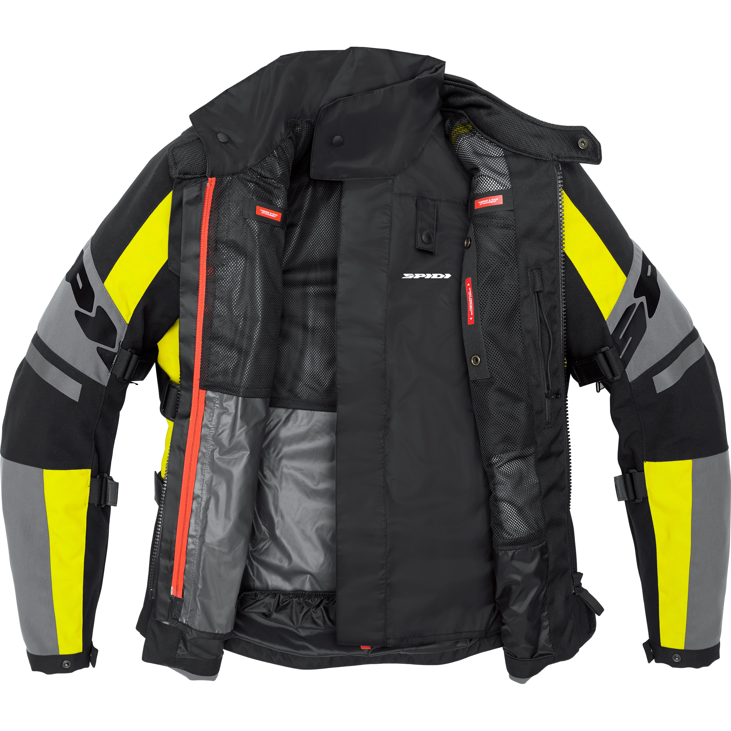 SPIDI-4 Season Evo H2Out Textiljacke schwarz/gelb L-2016361999009010