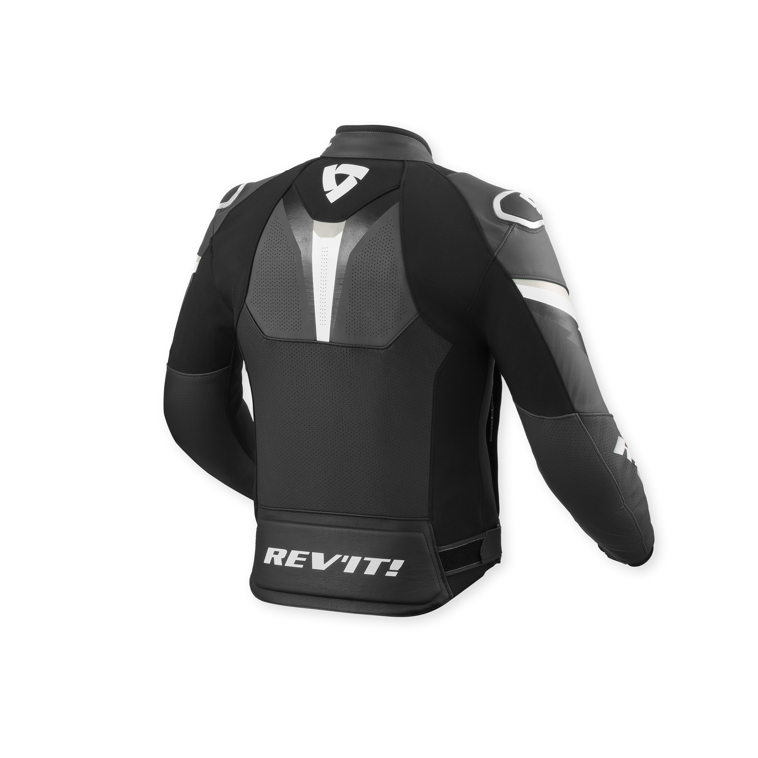 REV'IT!-Quantum 3 Lederjacke schwarz/anthrazit 46-0000781999084304