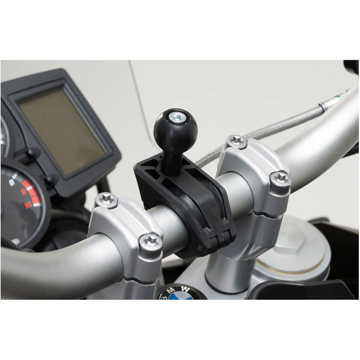 SW-MOTECH 1" Kugel für RAM-Arm an (Lenk-)Rohr 22/25,4/28mm - Motorradzubehör - Multimedia