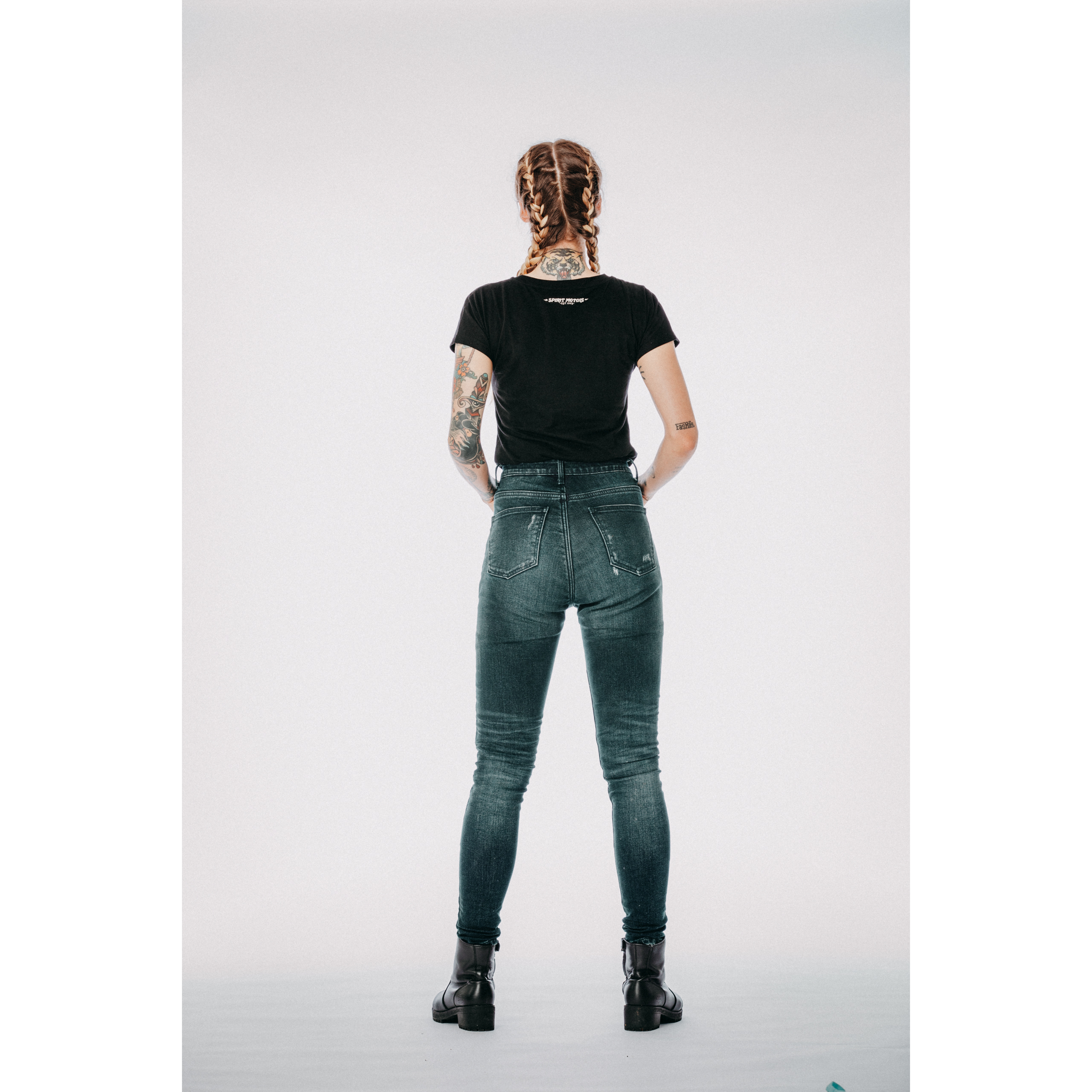 Spirit Motors-Sparkling Jodie Damen T-Shirt schwarz S-8020501999001108