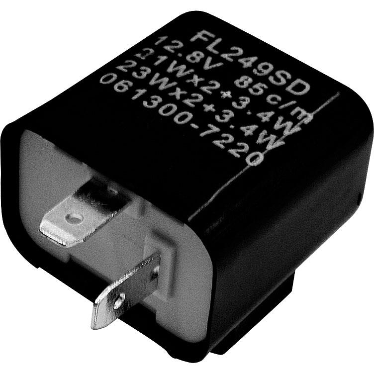 HIGHSIDER smart flasher relay 12V 2x21W+3,4W 2-pin