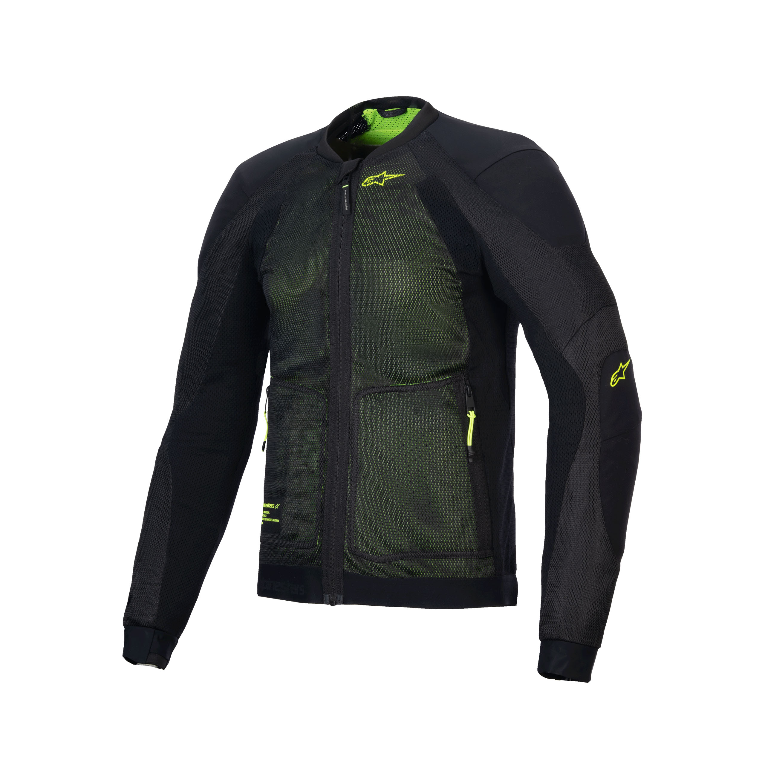 Alpinestars-Troop-Air Jacke schwarz/fluo gelb XXL-0002137999046012