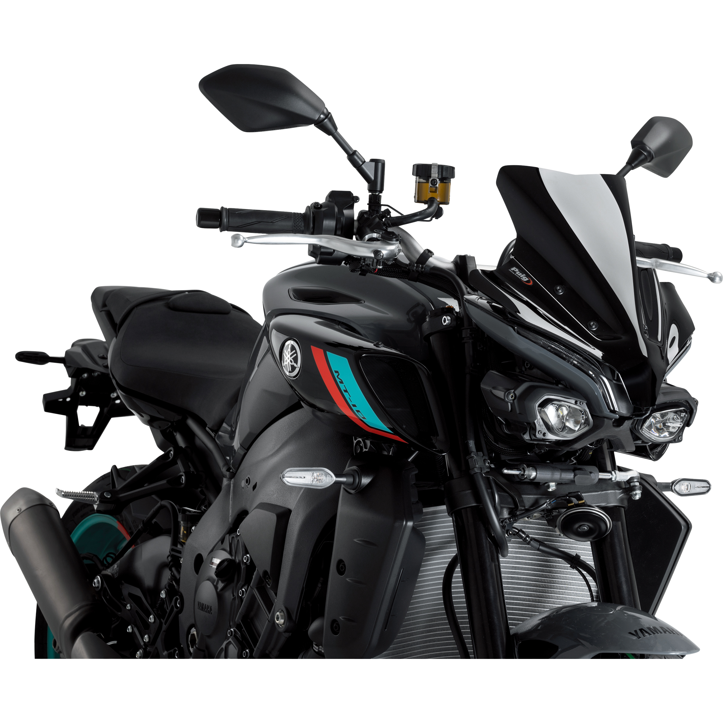 Puig Windschutzscheibe NG Sport schwarz für MT-10 /SP 2022- - Motorradteile & Ersatzteile - Anbauteile