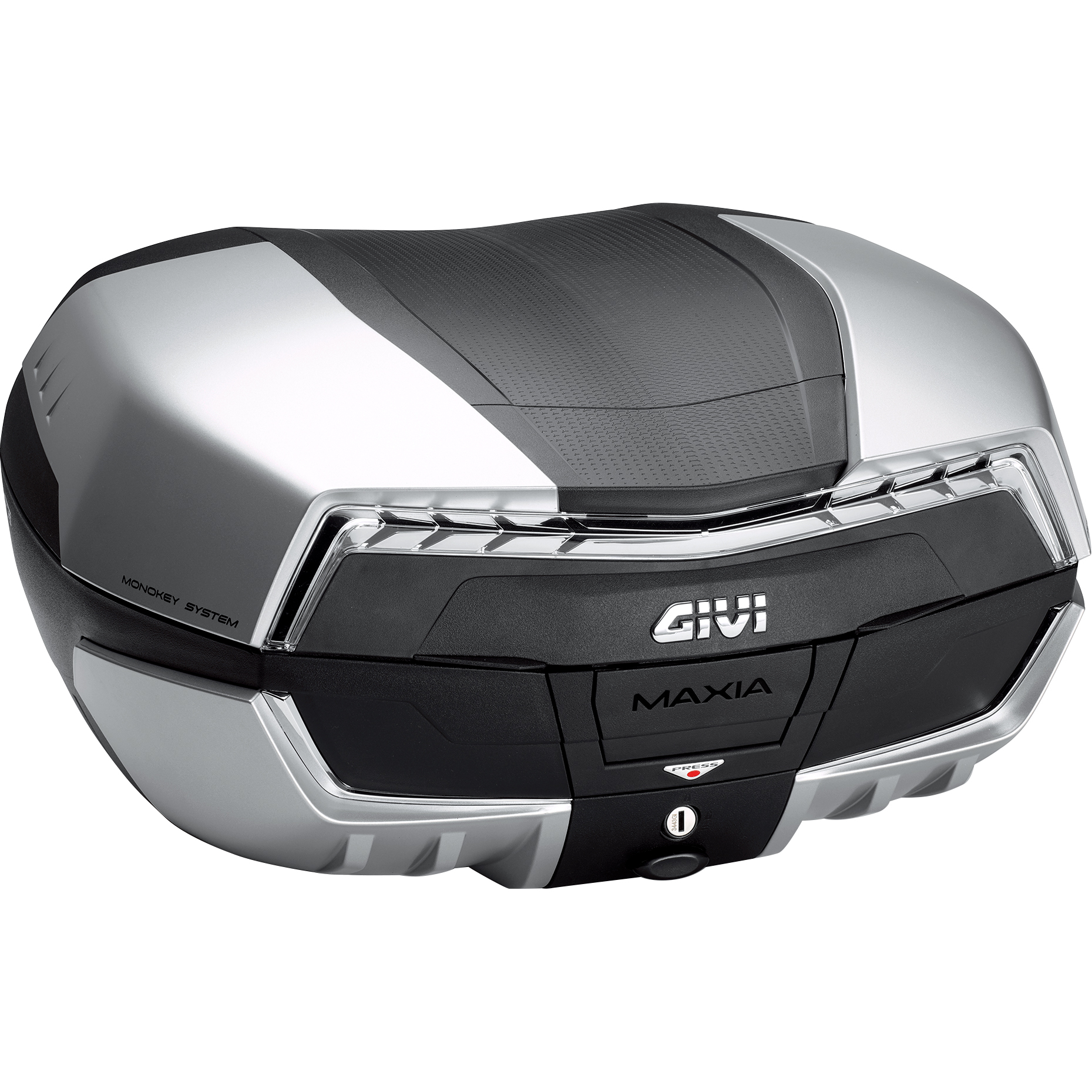 Givi-Monokey® Topcase Maxia 5 V58NT 58 Liter silber/schwarz/getön-5751761194000763