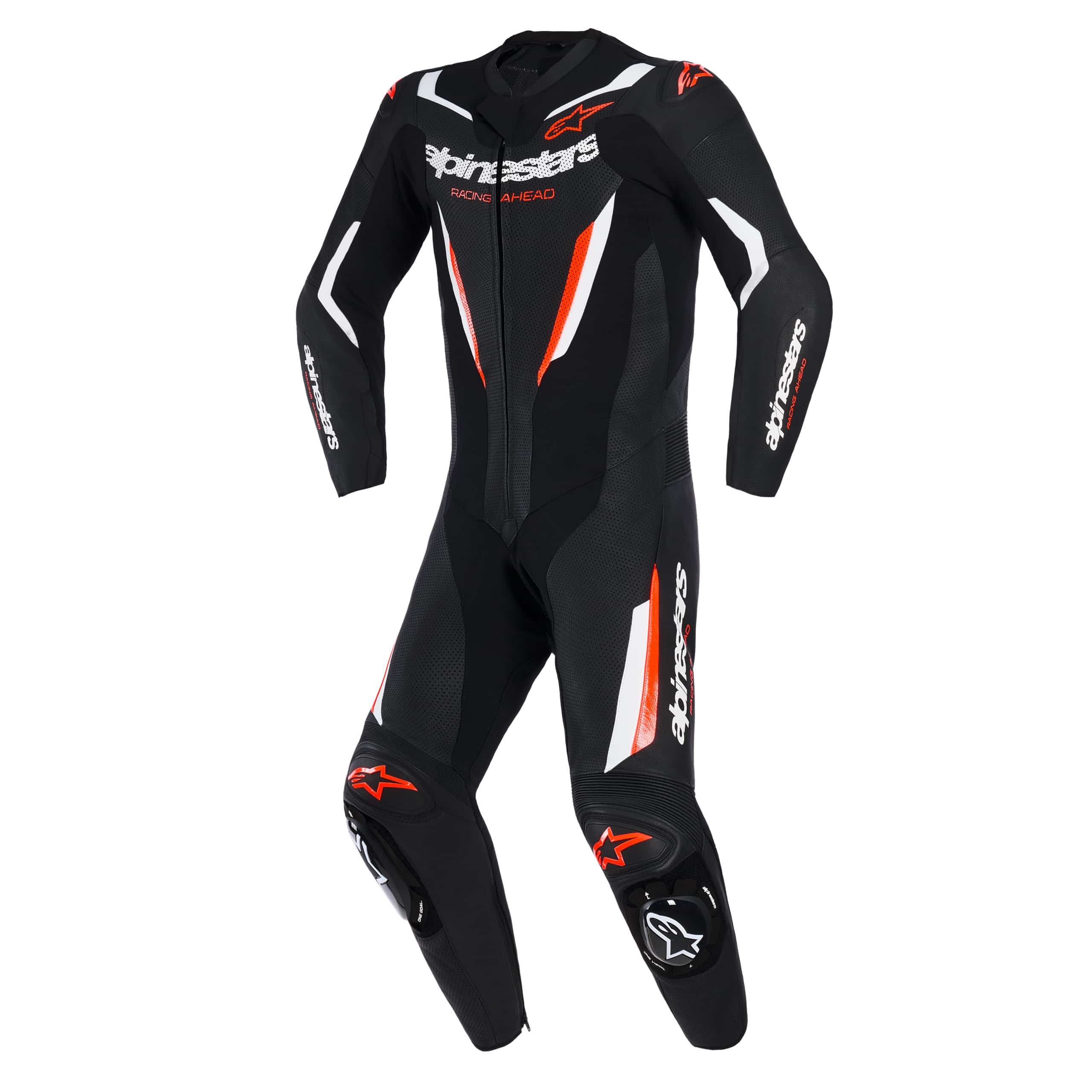 ALPINESTARS GP-FORCE 2pc レーシングスーツ　eu50 GP Force V2 Leather Suit 1-piece black/blue/fluo red | schwarz