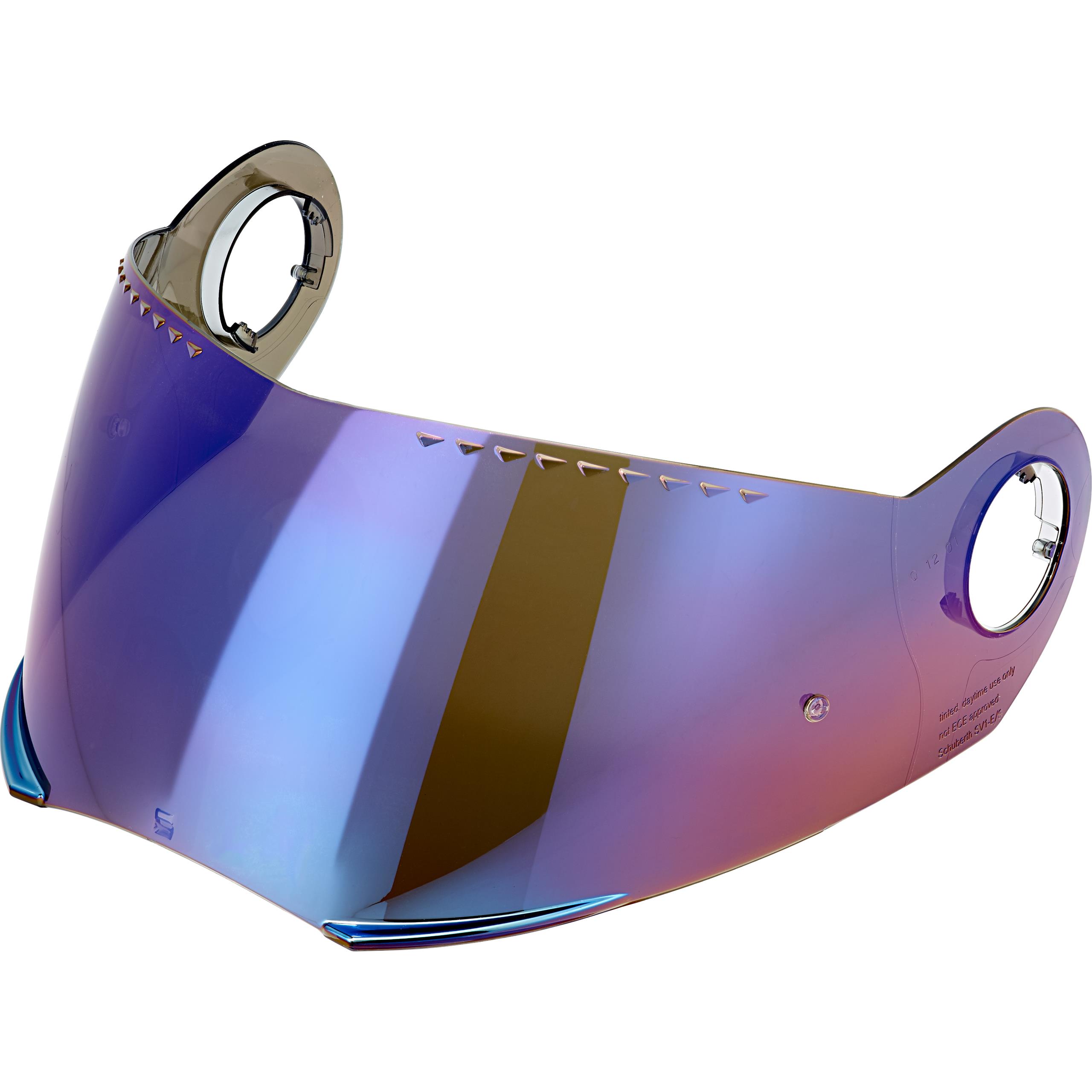 Schuberth-Visier E1 Antifog vorbereitet blau verspiegelt-4405271999086
